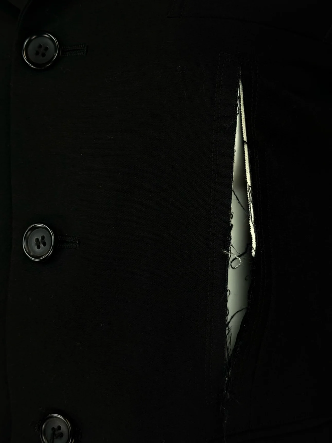 Comme Des Garcons Size XS Cut Out Blazer - Image 3