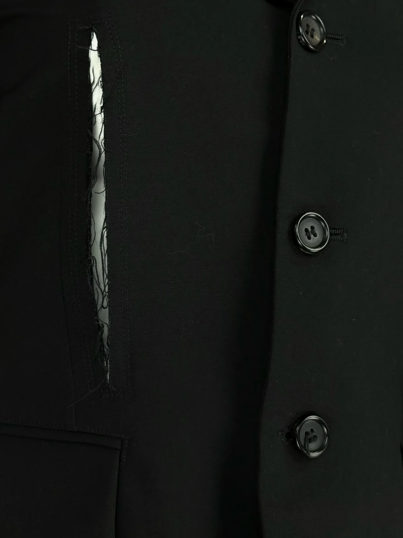 Comme Des Garcons Size XS Cut Out Blazer - Image 4