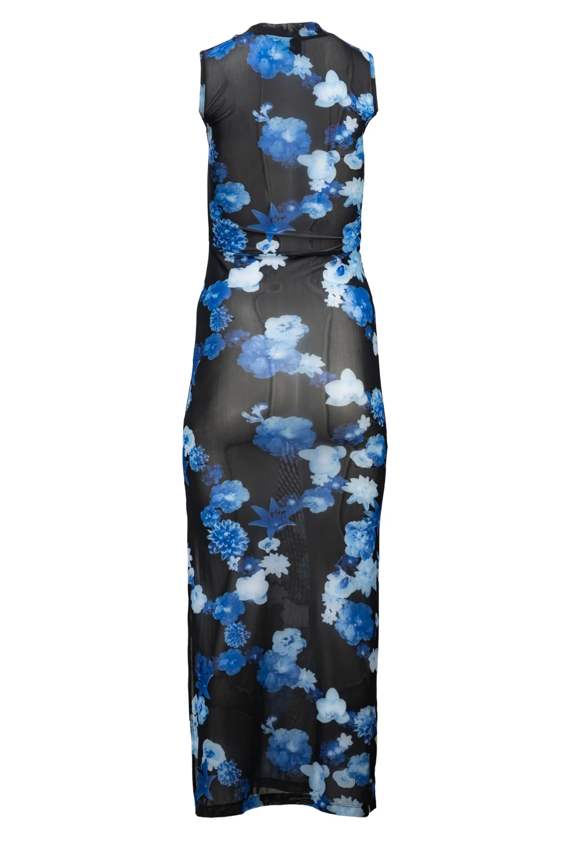 Coperni Size M Blue Floral Maxi Dress - Image 2