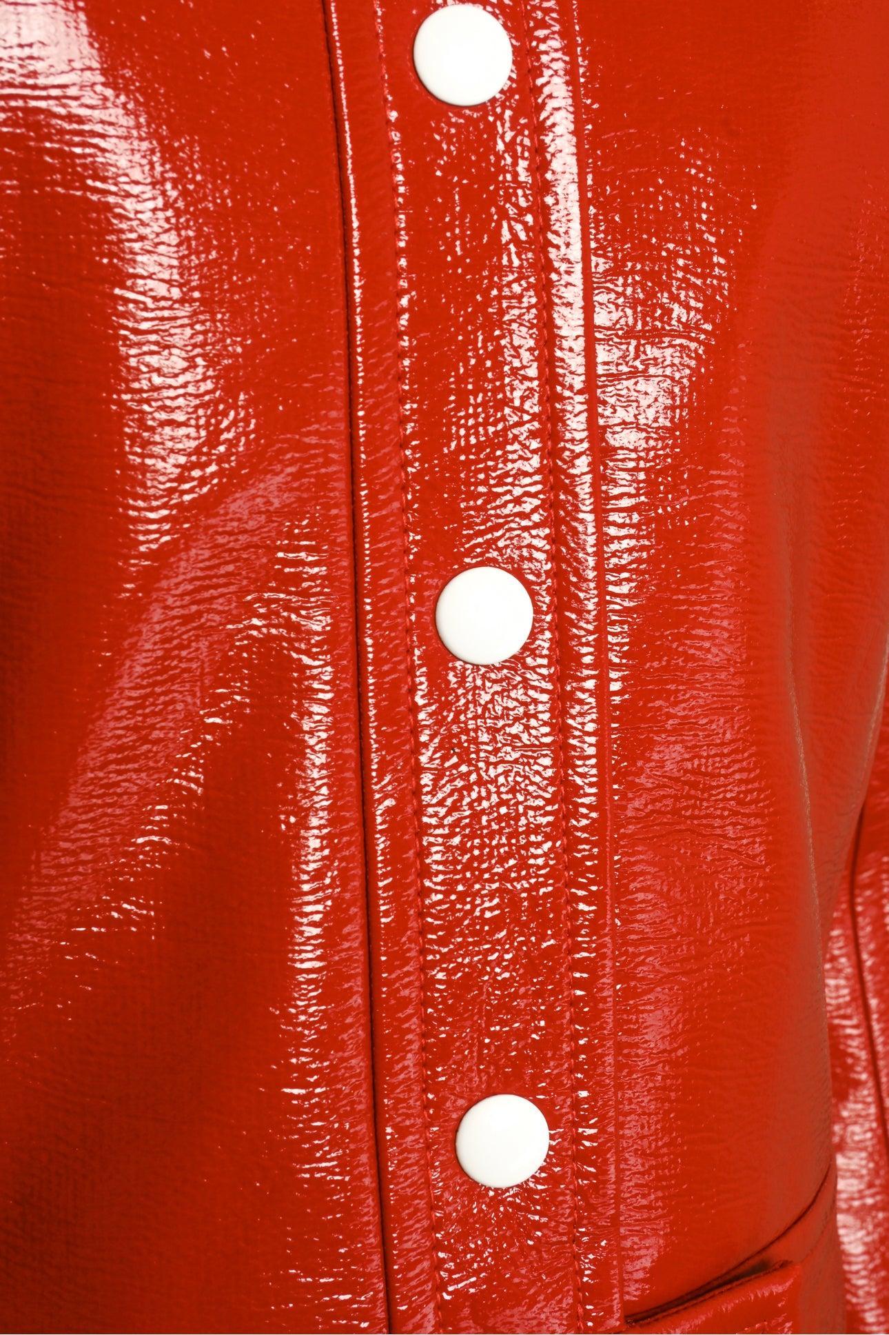 Courreges Size 10 Re-Edition Vinyl Jacket - Image 4