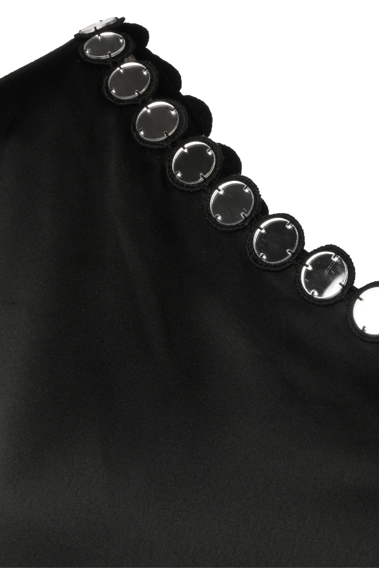 David Koma Size 14 Embellished One Shoulder Tops - Image 3