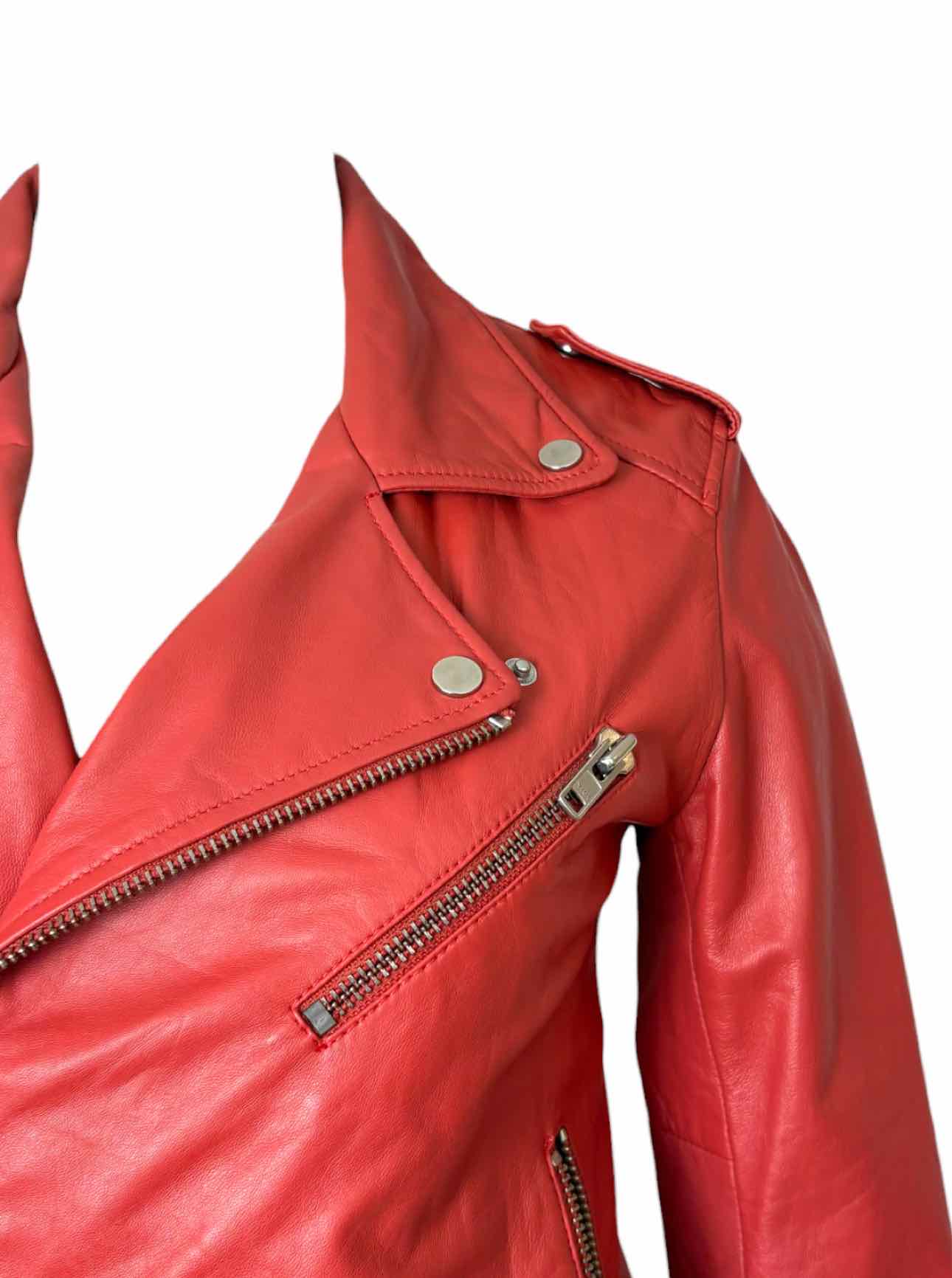 Deadwood Size 38 Leather Moto Jacket - Image 3