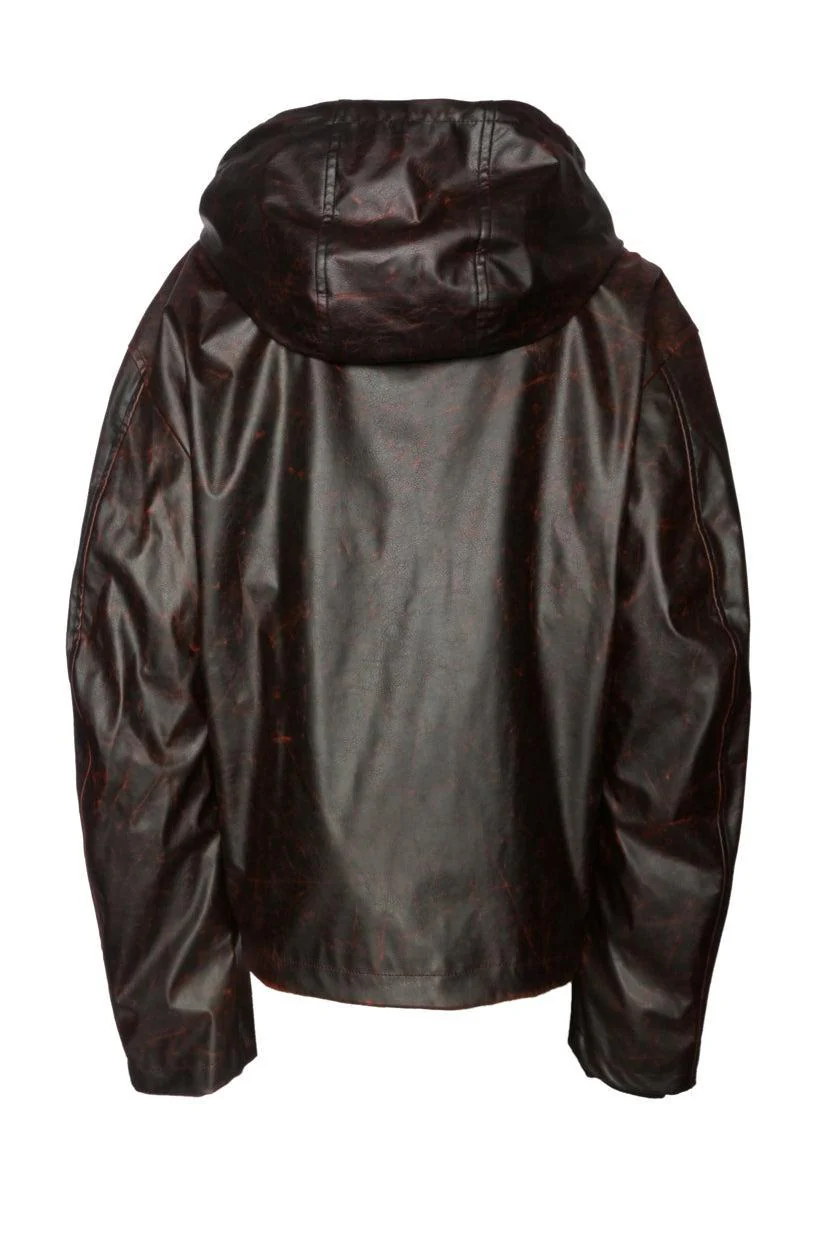 Diesel Size 50 Men's J-Ram Faux Leather Jacket - Image 2