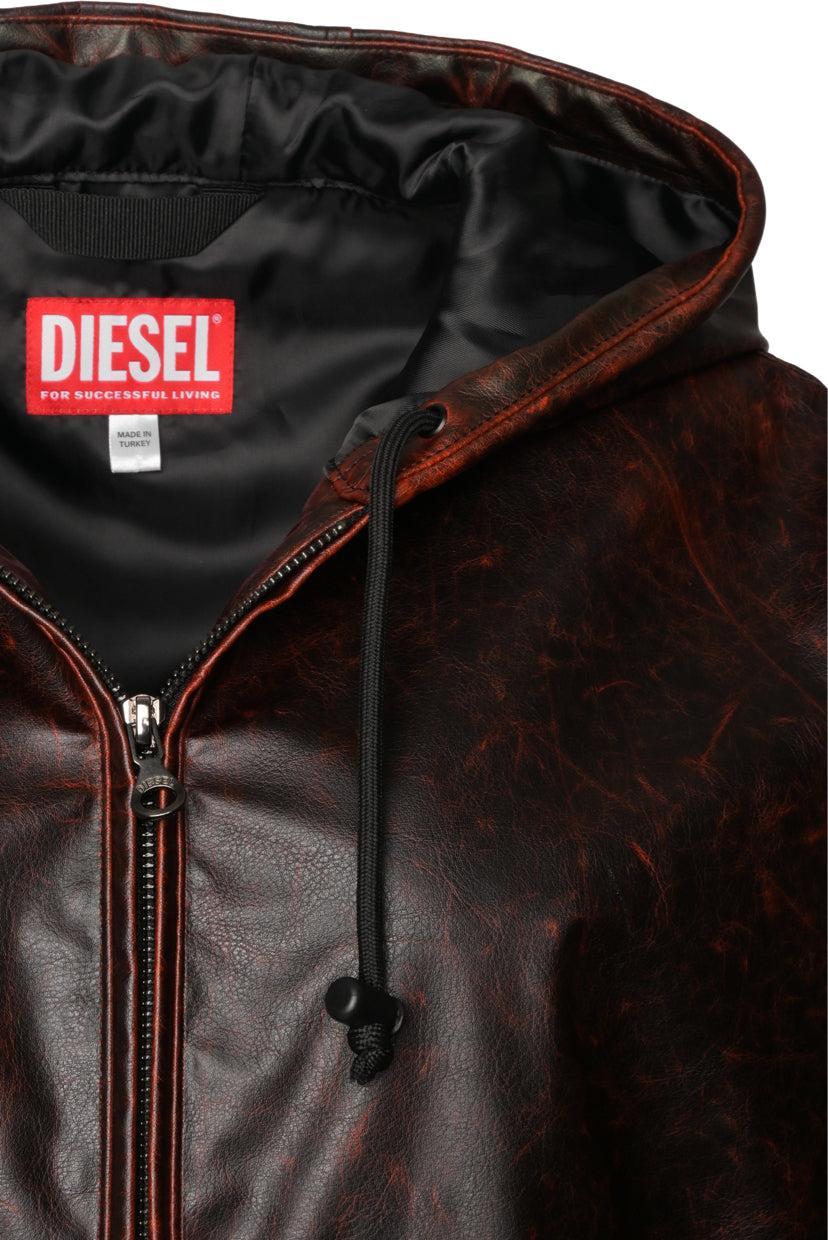 Diesel Size 50 Men's J-Ram Faux Leather Jacket - Image 3