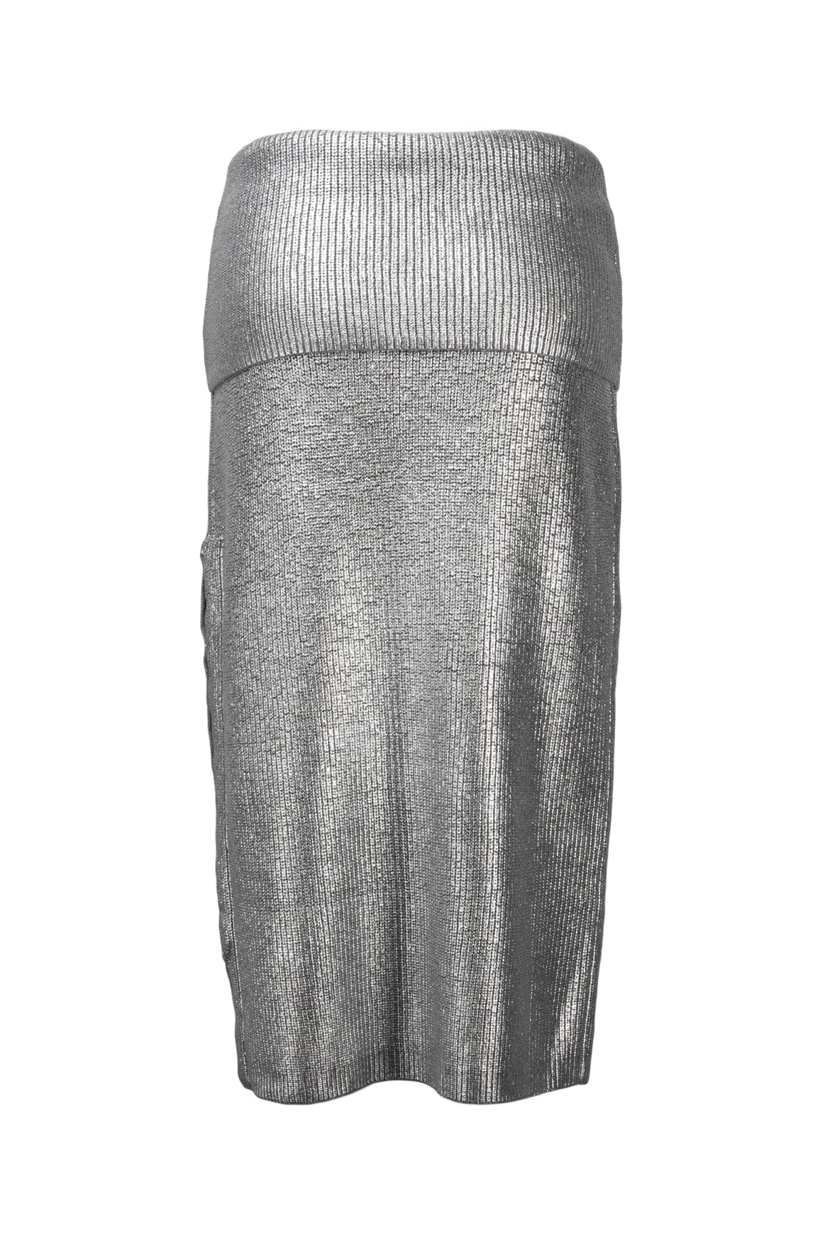 Diesel Size M M-Adhuette Silk Coated Knit Skirt - Image 2