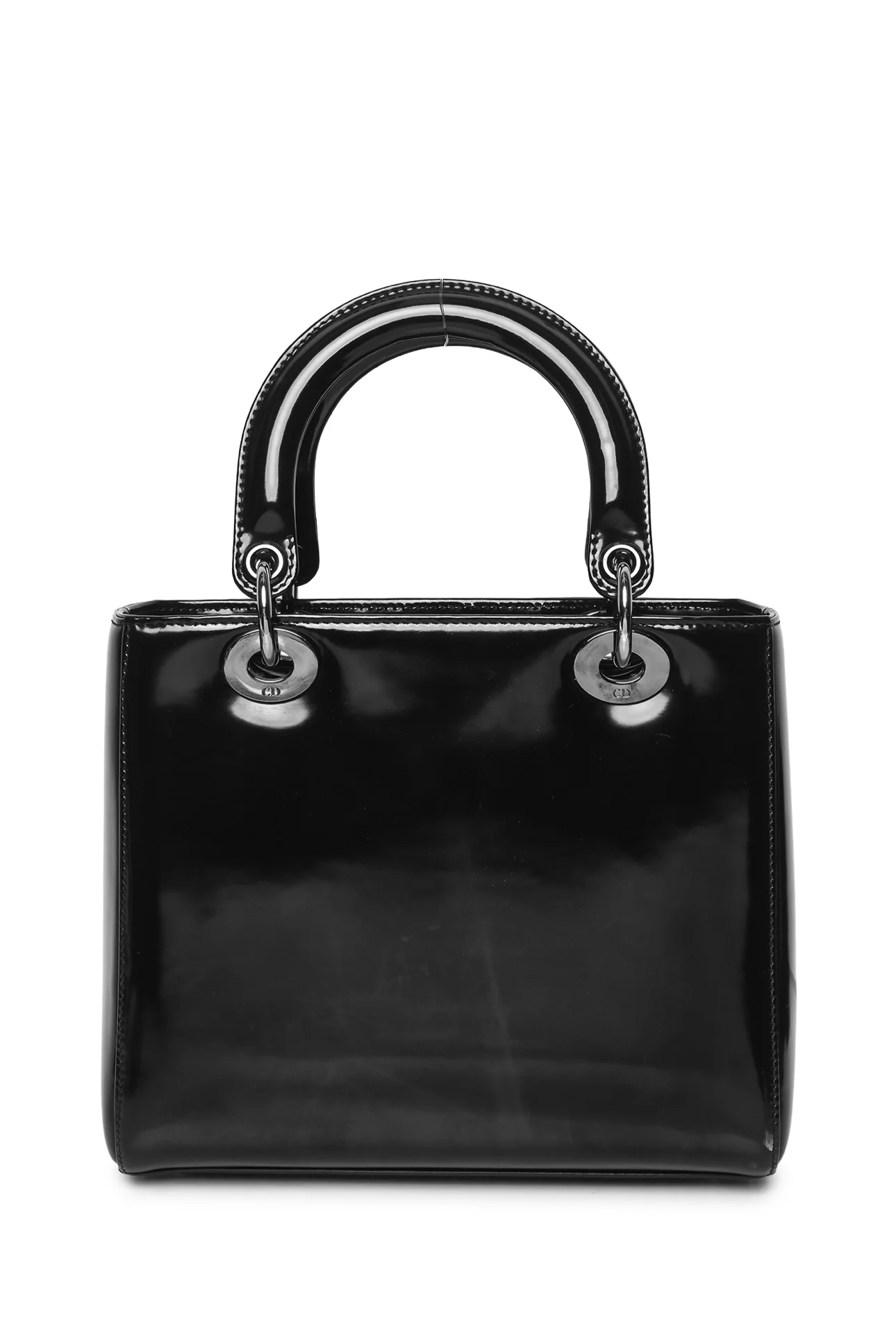 Dior 2013 Medium Patent Smooth Leather Lady Dior Bag - Image 3