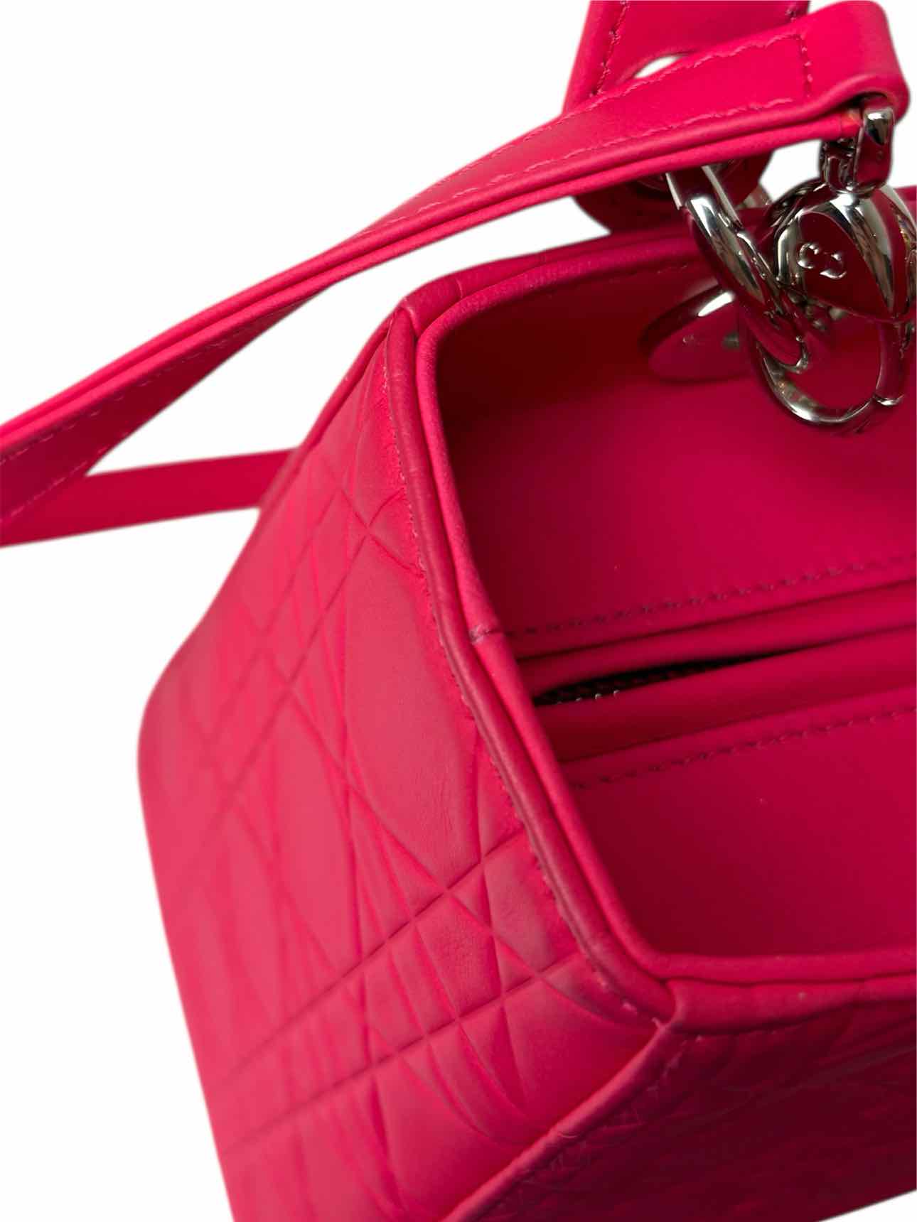 Dior 2013 Ultra Matte Calfskin Cannage Medium Lady Dior Tote - Image 14