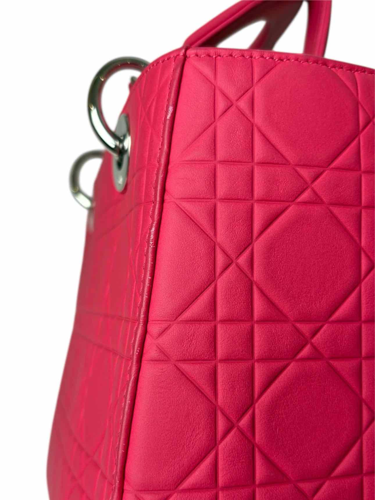 Dior 2013 Ultra Matte Calfskin Cannage Medium Lady Dior Tote - Image 16