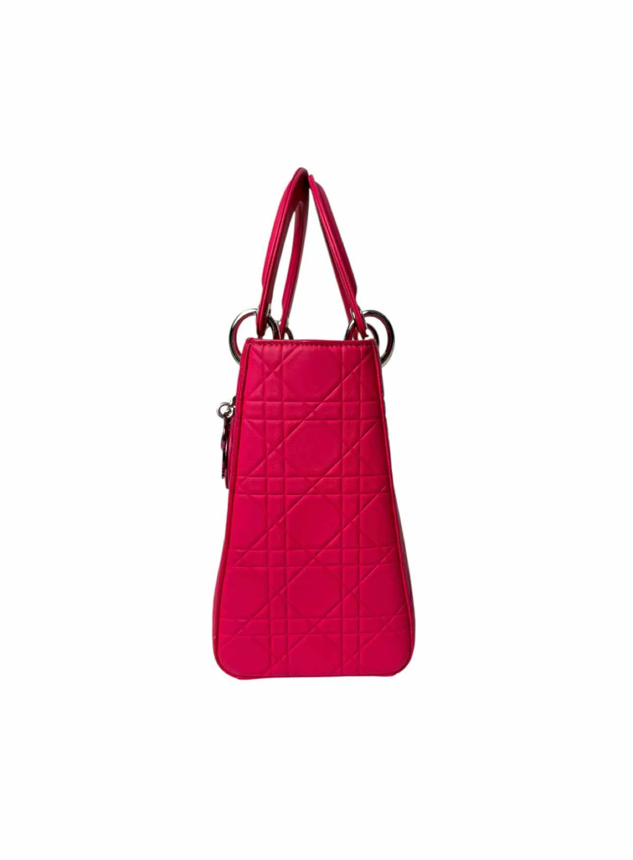 Dior 2013 Ultra Matte Calfskin Cannage Medium Lady Dior Tote - Image 2