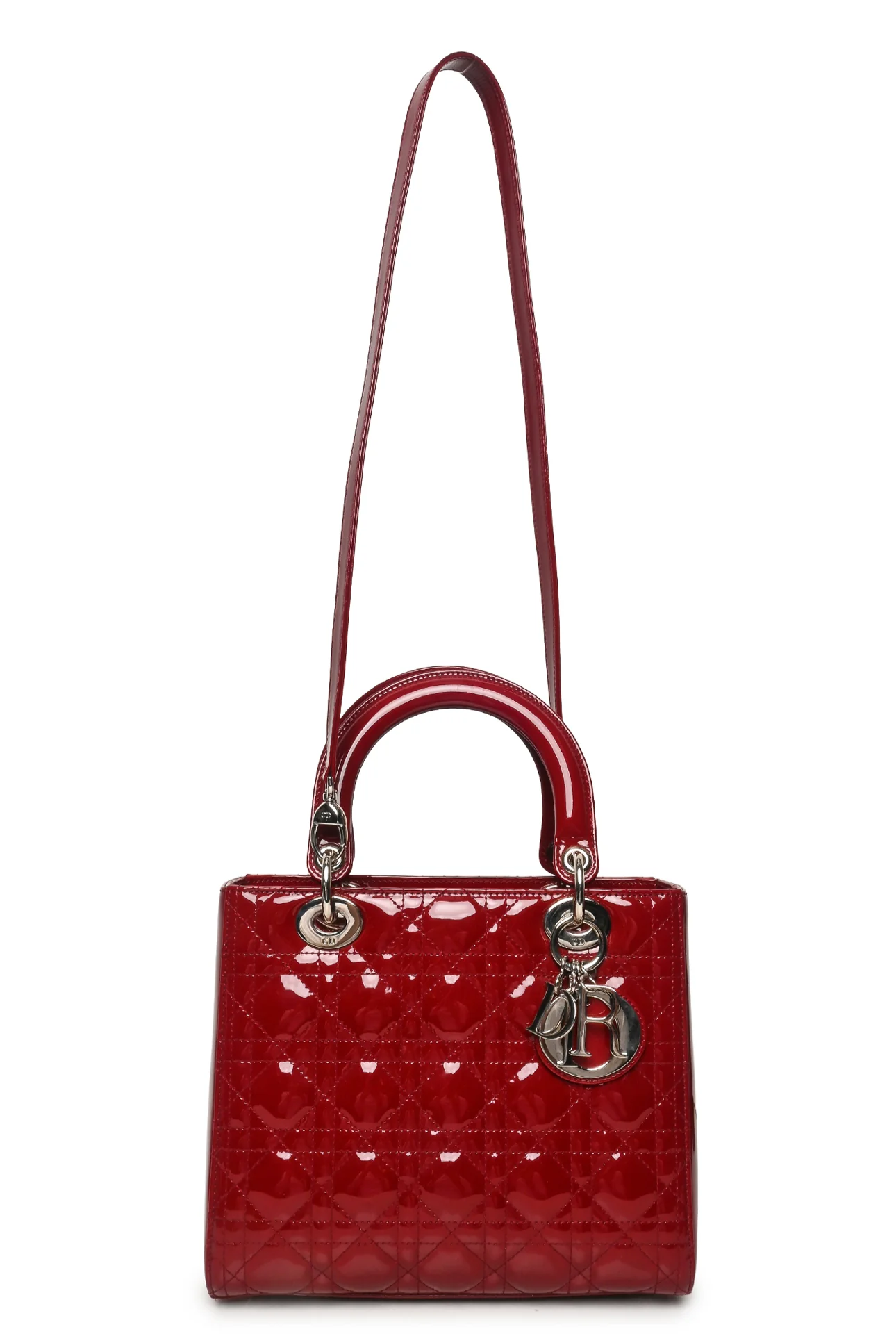 Dior 2014 Medium Patent Cannage Lady Dior Bag - Image 5