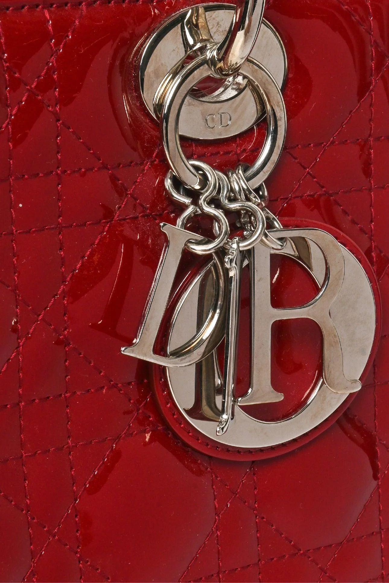 Dior 2014 Medium Patent Cannage Lady Dior Bag - Image 6