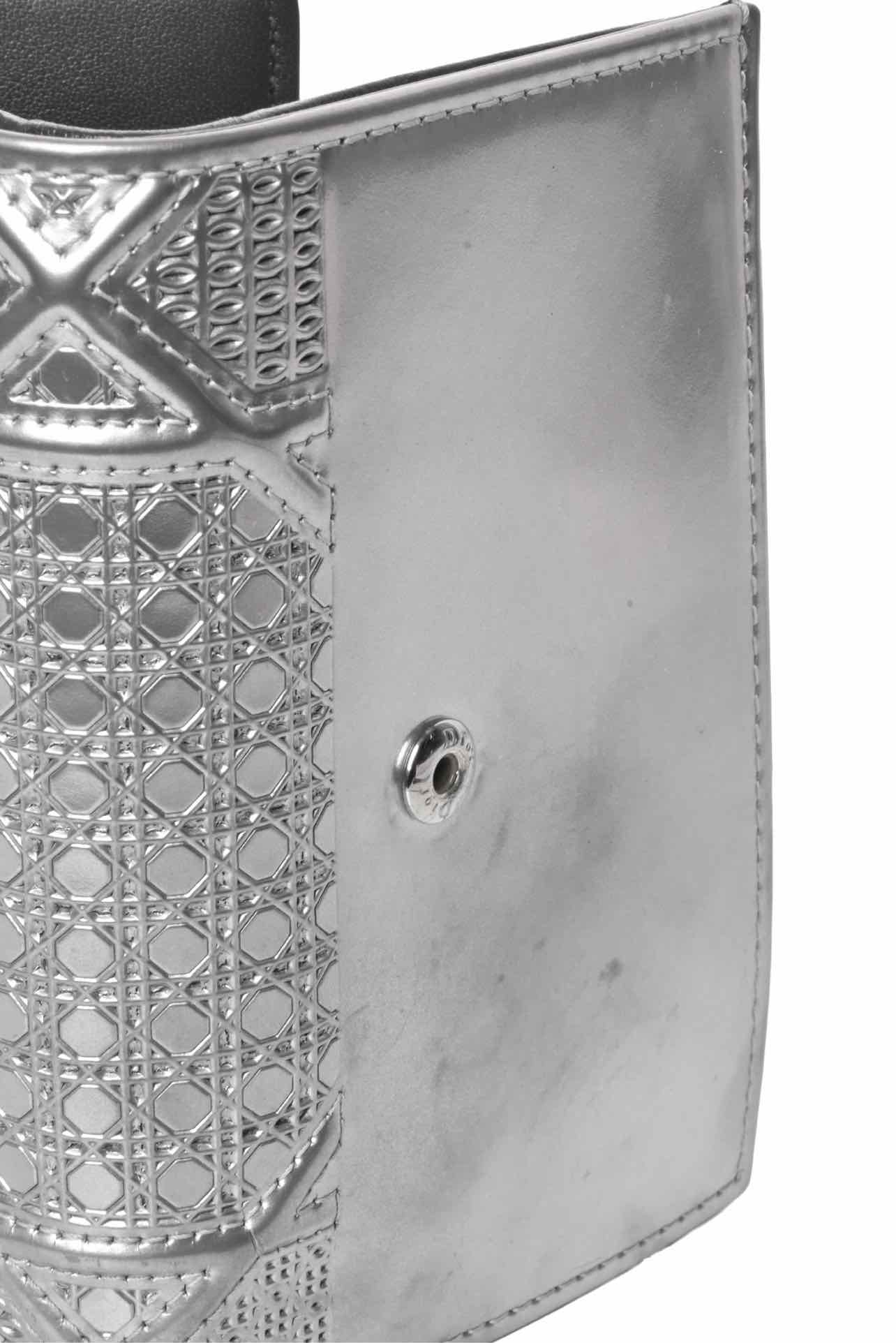 Dior 2016 Diorama Metallic Trifold Wallet - Image 4