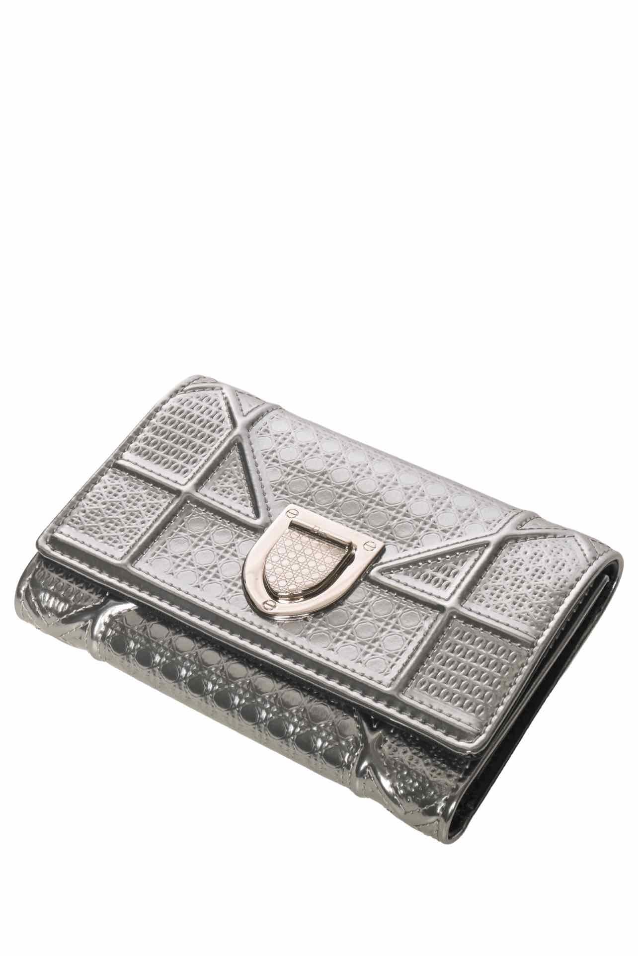 Dior 2017 Diorama Metallic Trifold Wallet - Image 3