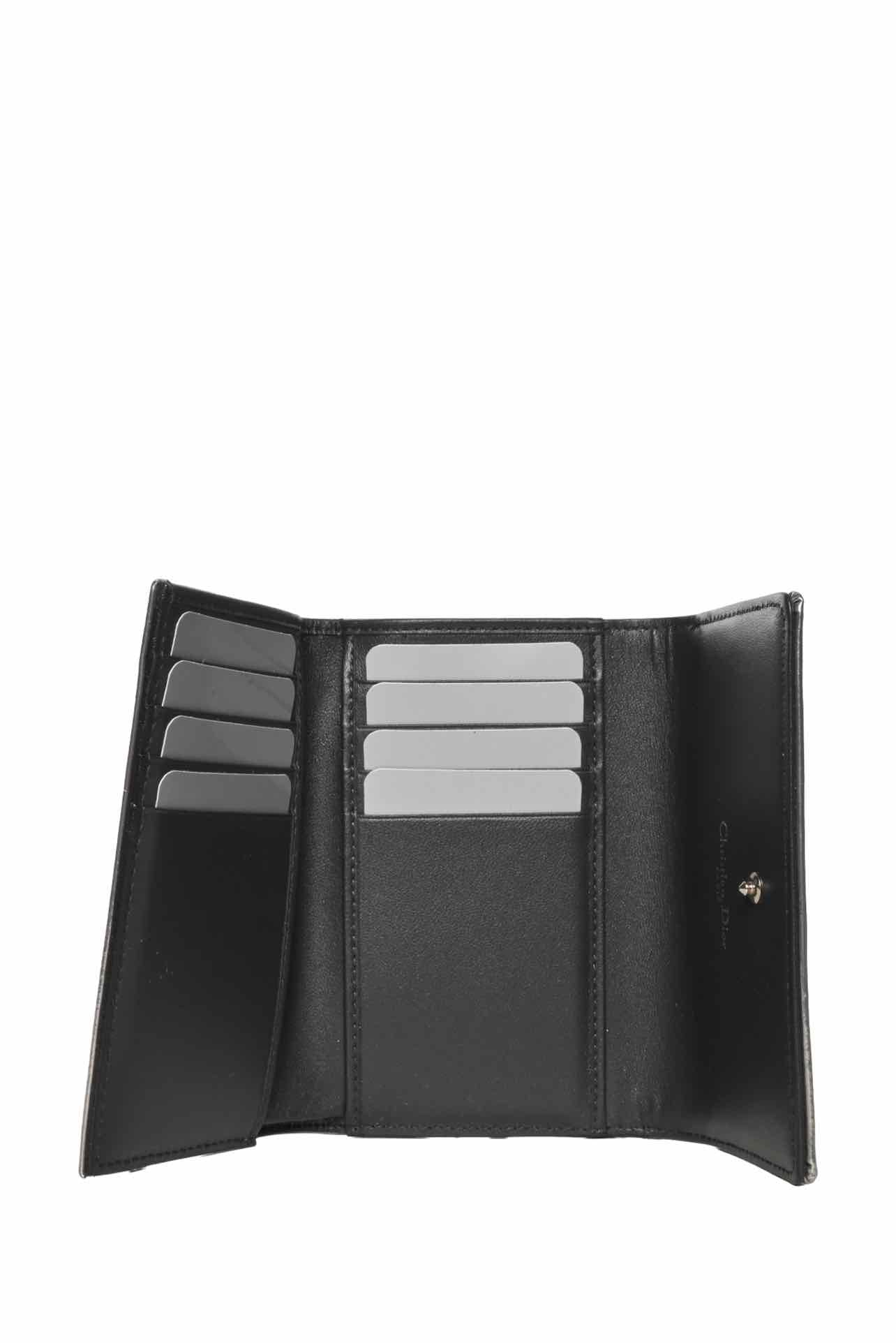 Dior 2017 Diorama Metallic Trifold Wallet - Image 5