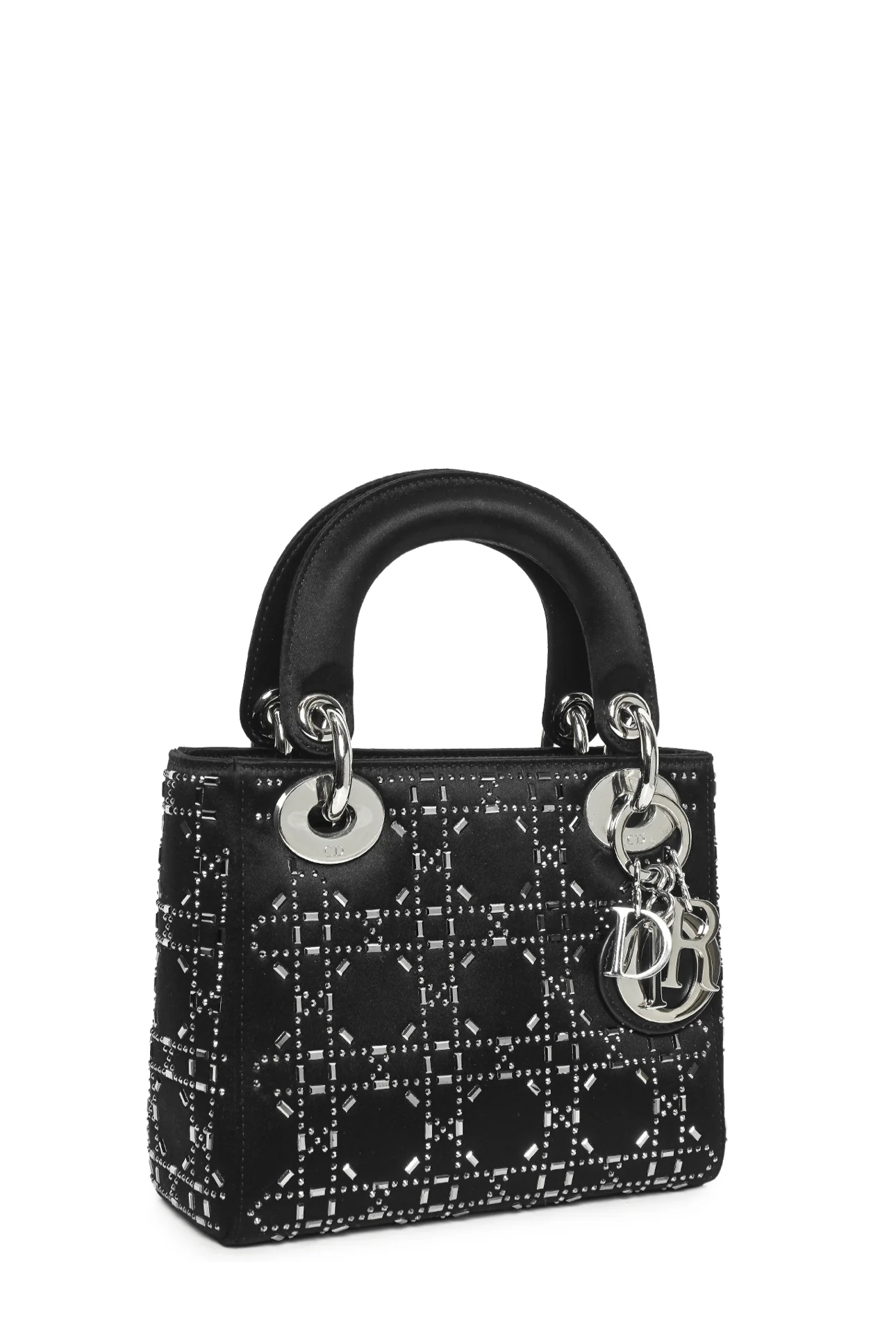 Dior 2017 Strass Cannage Satin Mini Lady Dior Bag - Image 2
