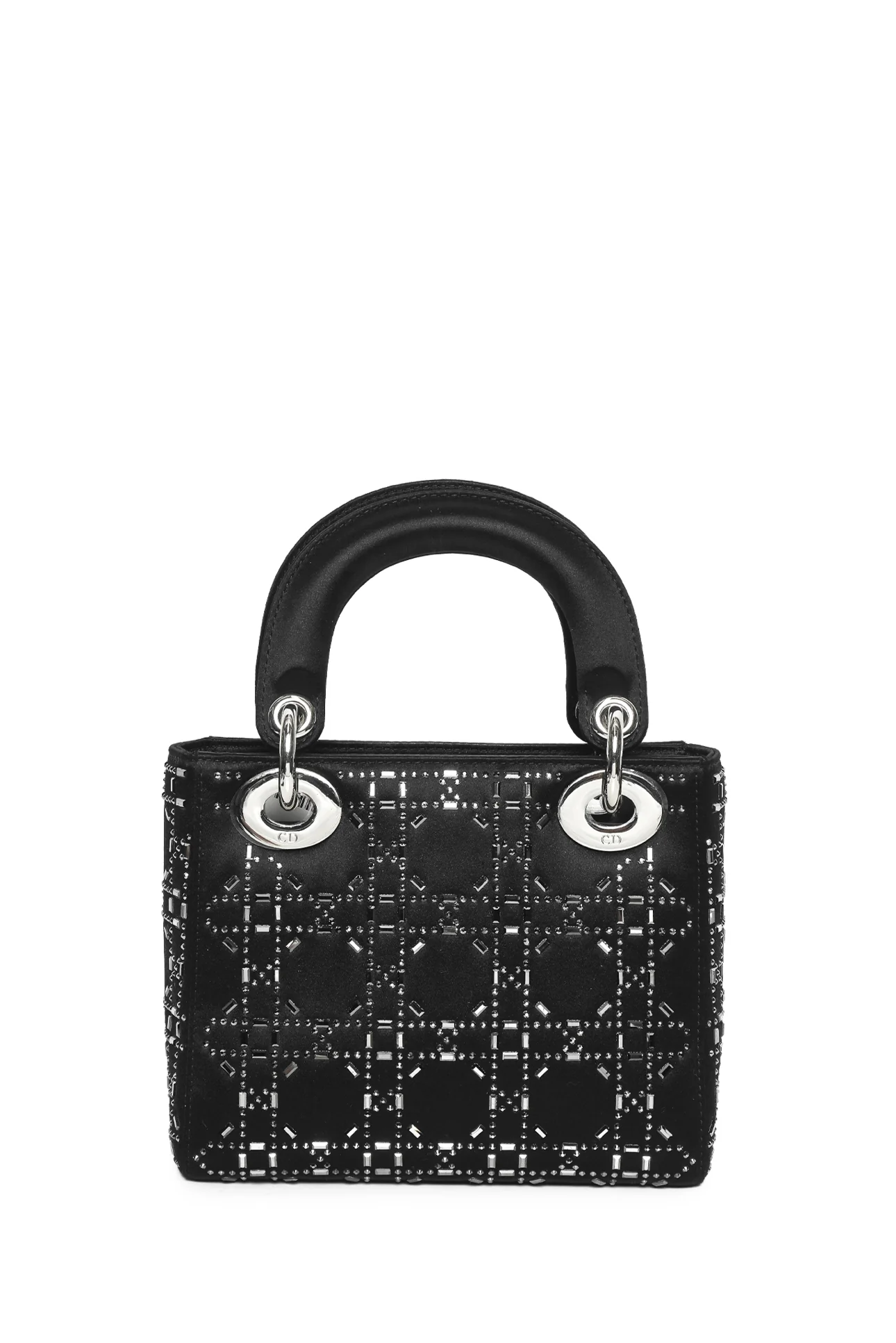 Dior 2017 Strass Cannage Satin Mini Lady Dior Bag - Image 3