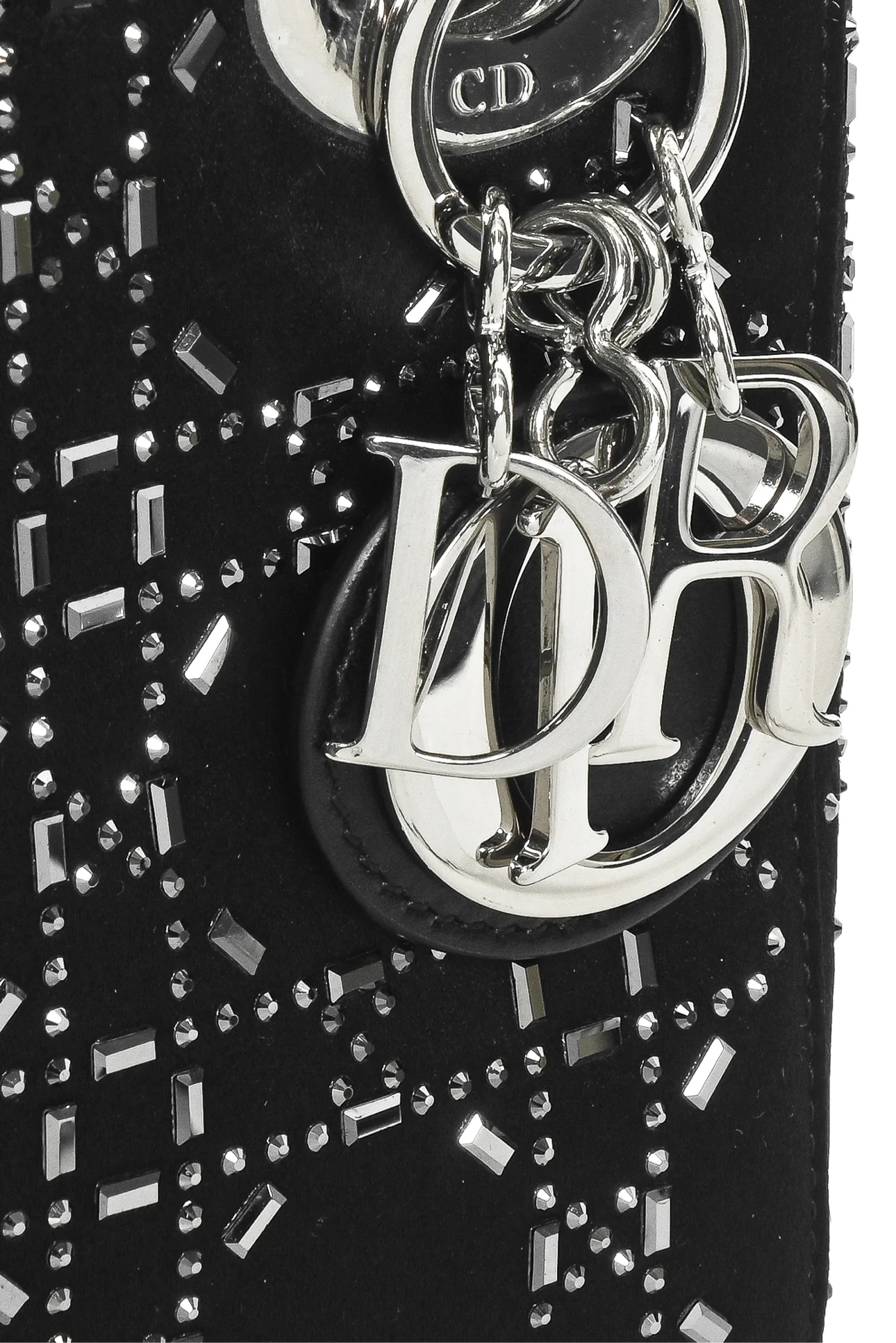 Dior 2017 Strass Cannage Satin Mini Lady Dior Bag - Image 6