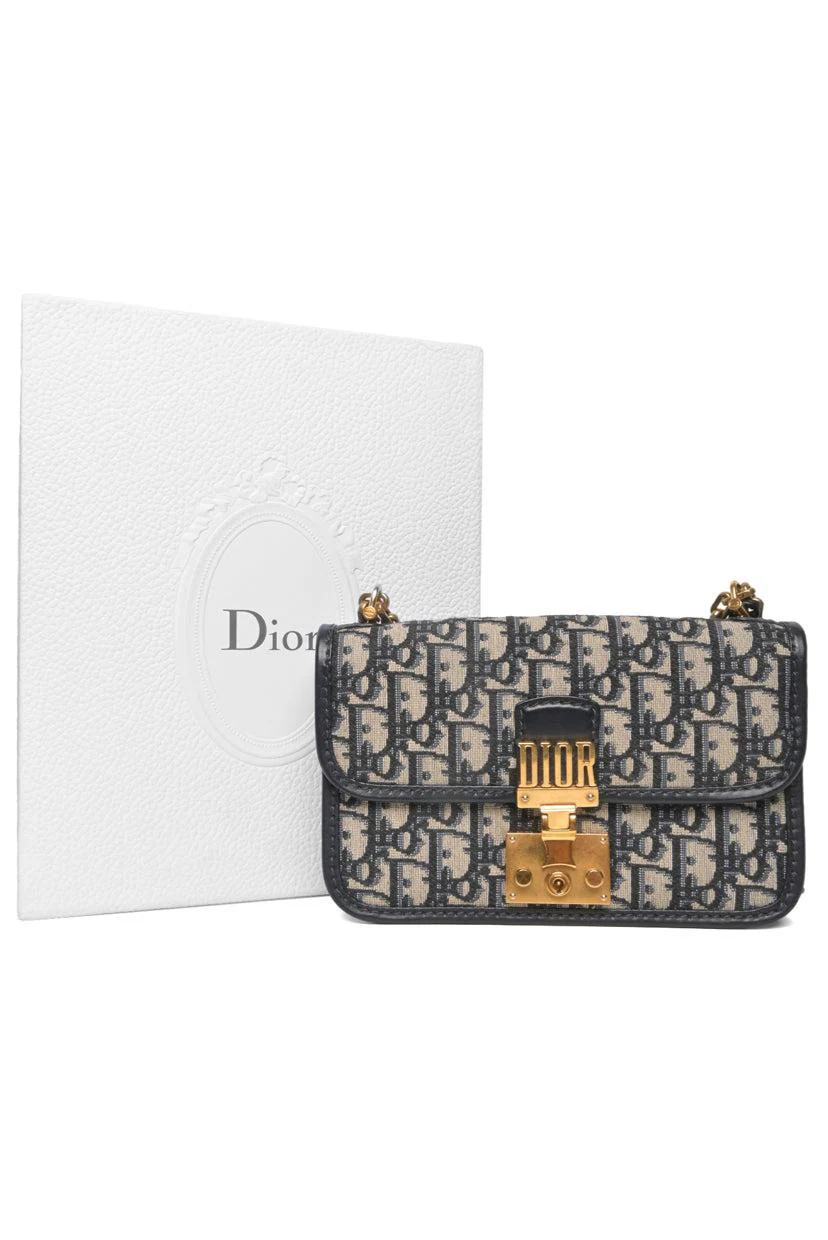 Dior 2018 Oblique DiorAddict Wallet On Chain Shoulder Bag - Image 8