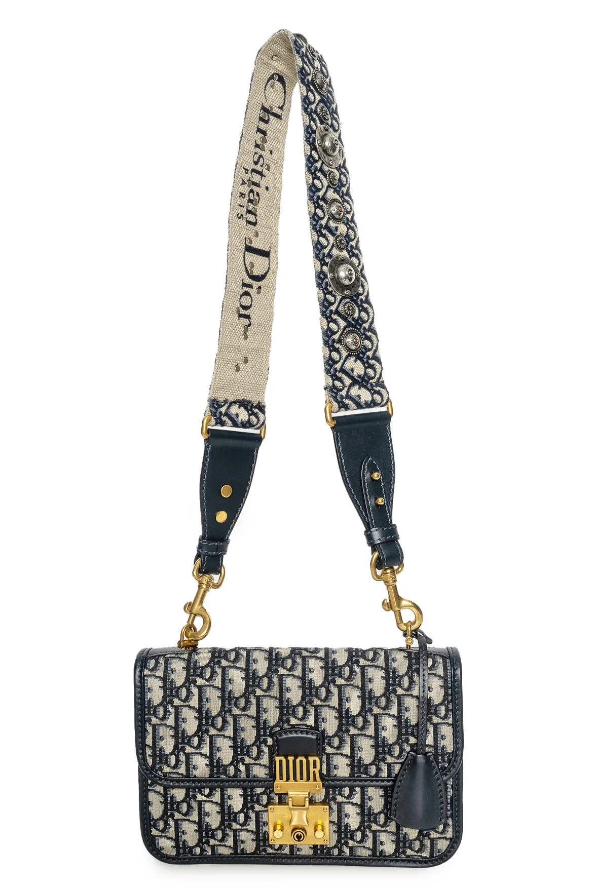 Dior 2019 Addict Flap Bag with Embellished Strap - Image 6