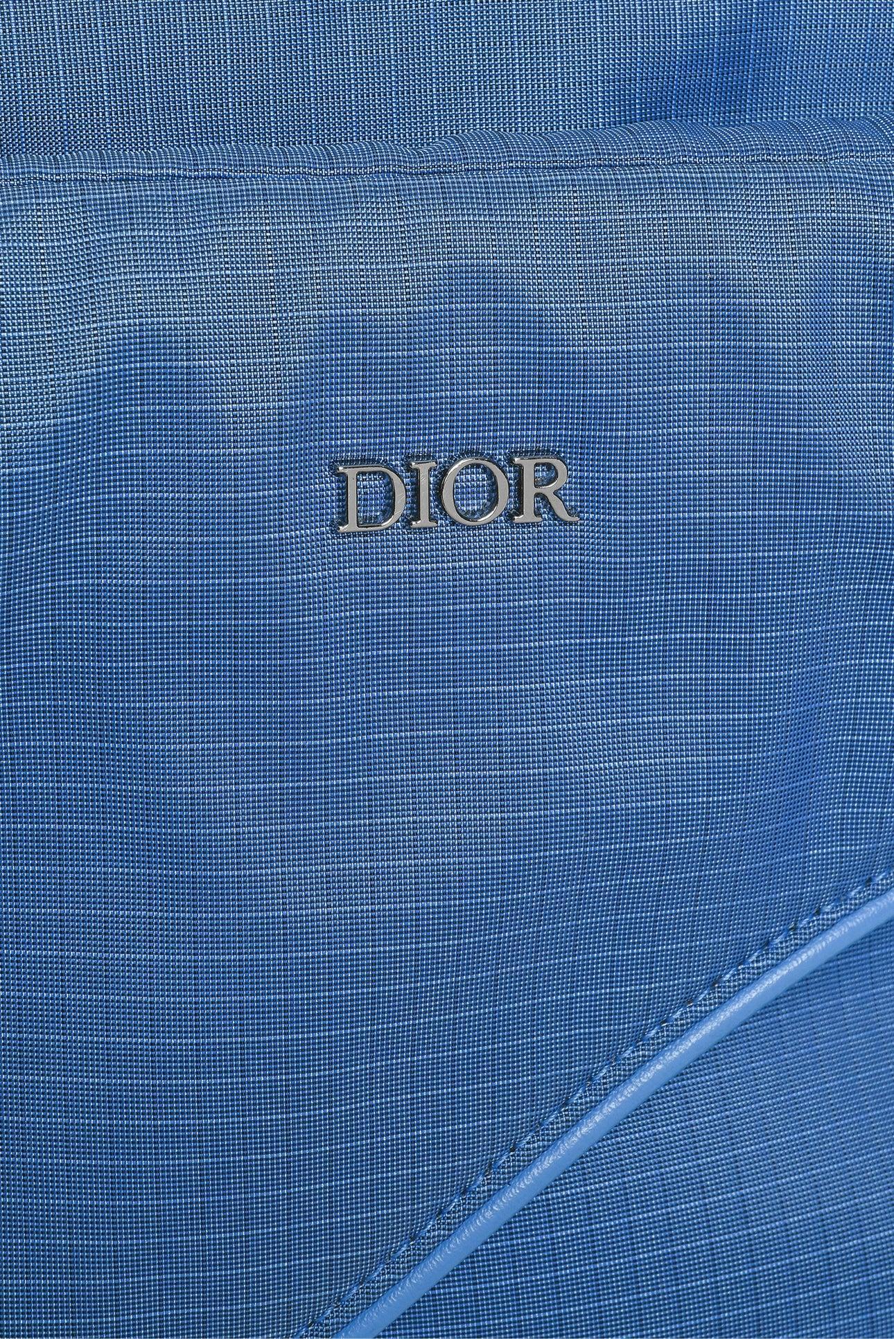 Dior 2019 Blue Nylon Saddle Universe Body Belt Bag - Image 3