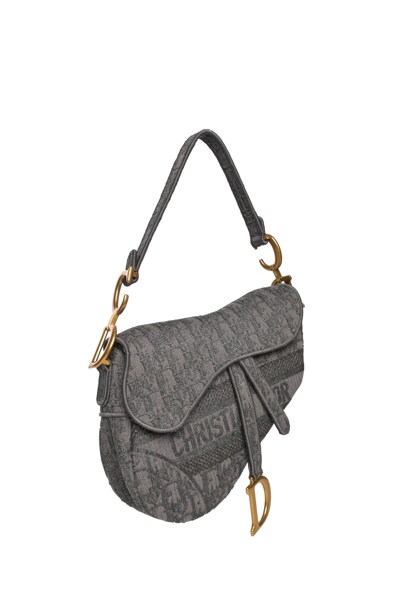 Dior 2020 Oblique Canvas Medium Saddle Bag - Image 2