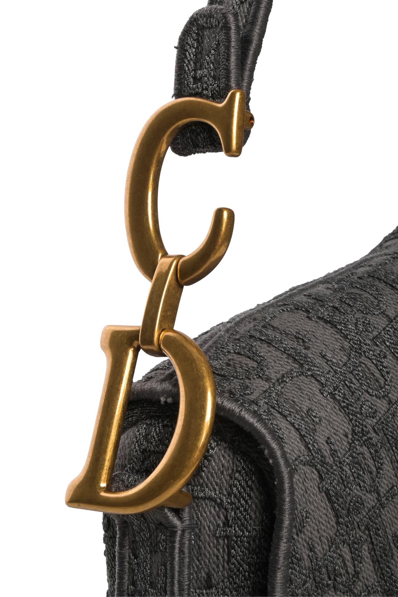 Dior 2020 Oblique Canvas Medium Saddle Bag - Image 4