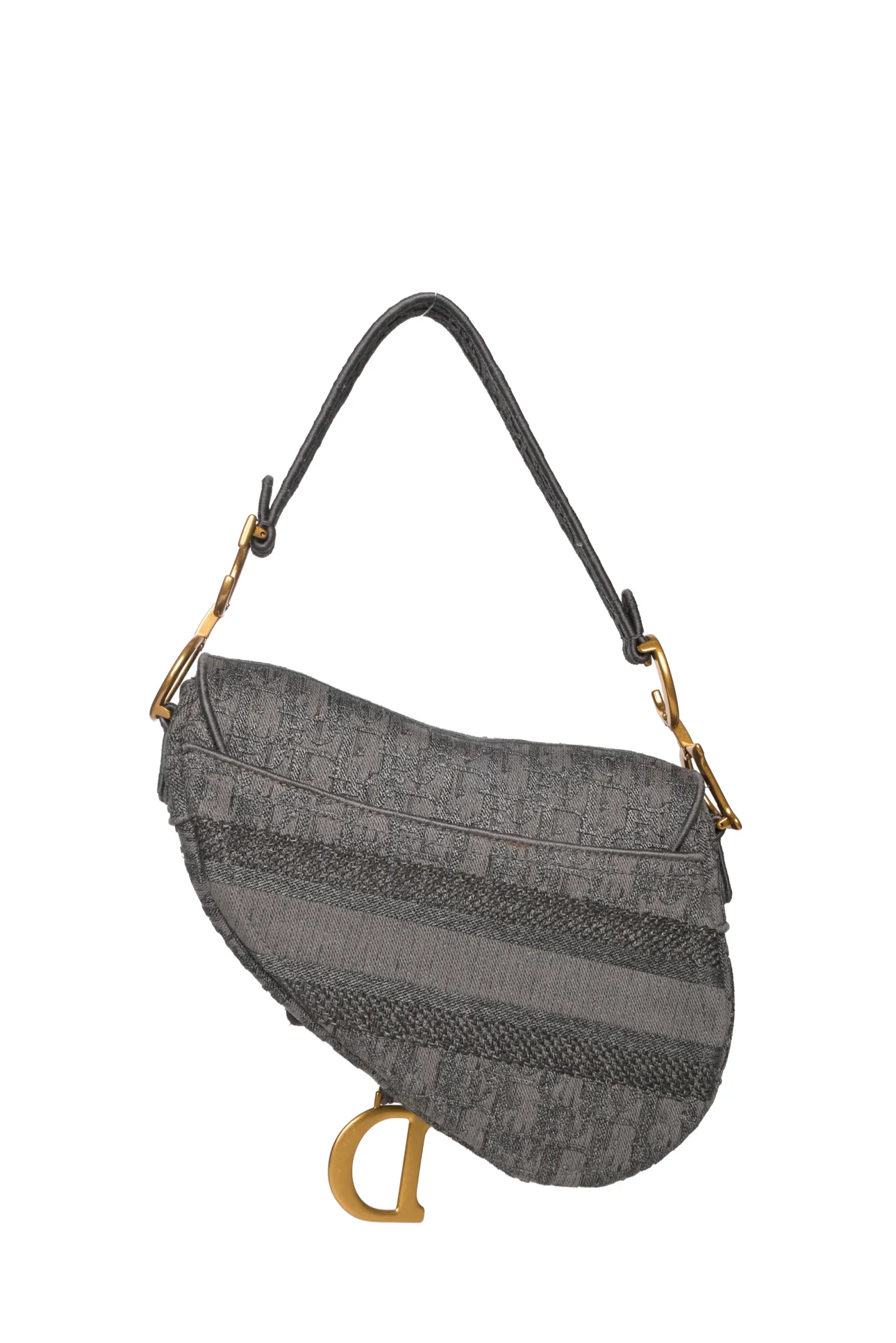 Dior 2020 Oblique Canvas Medium Saddle Bag - Image 5