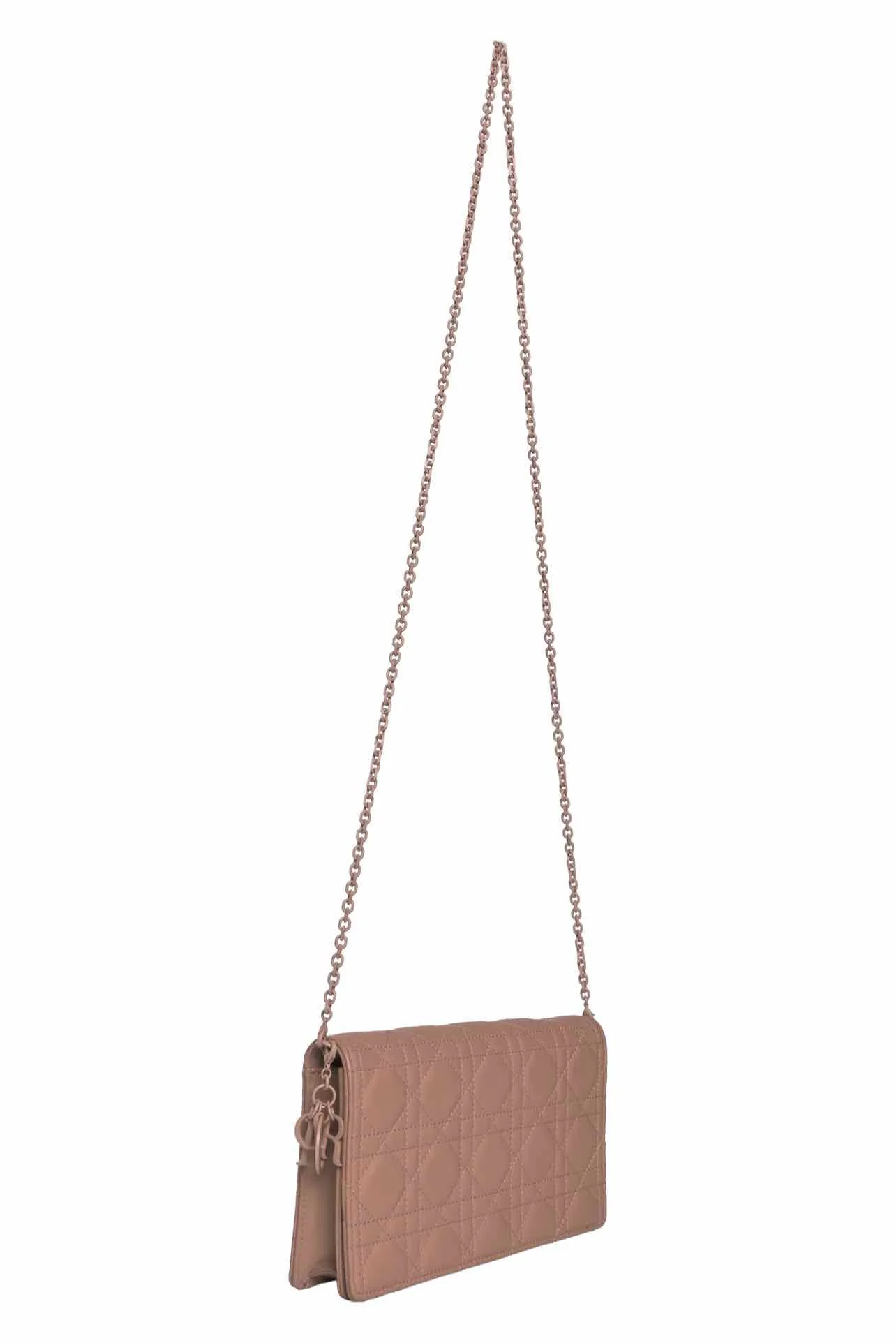 Dior 2021 Ultra Matte Cannage Lady Dior Wallet on Chain - Image 8