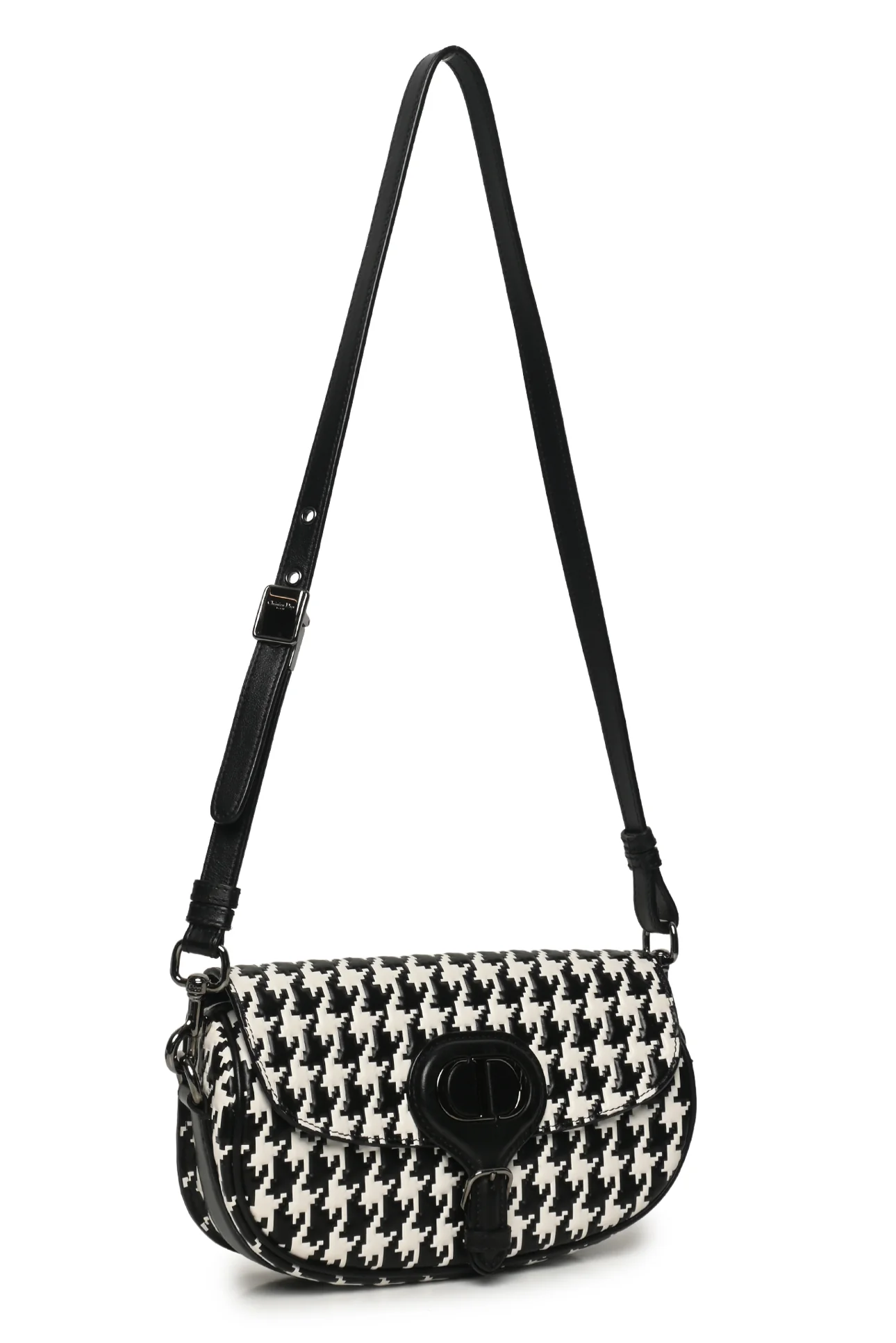 Dior 2022 Bobby East-West Houndstooth Shoulder Bag - Image 4