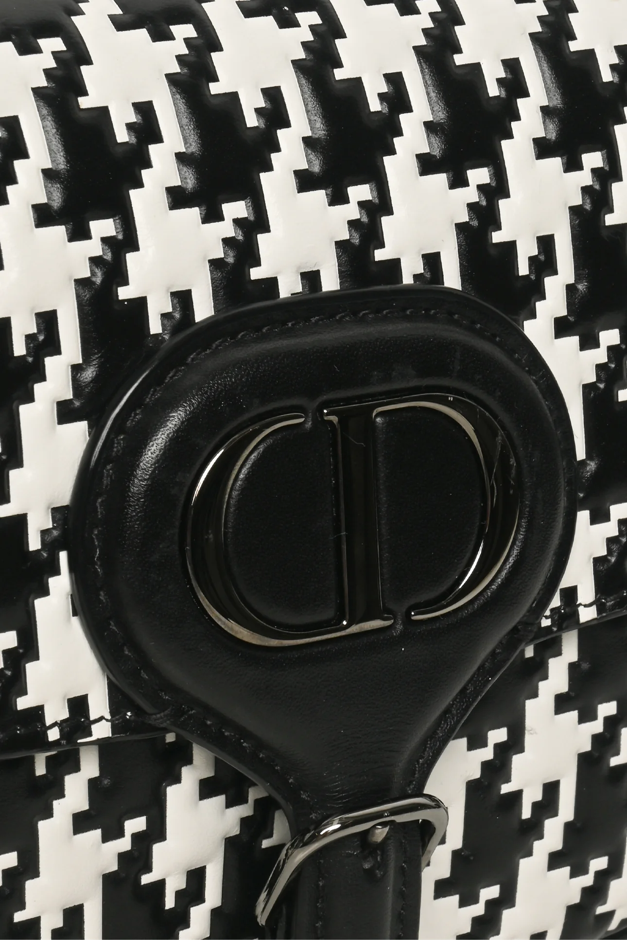 Dior 2022 Bobby East-West Houndstooth Shoulder Bag - Image 5