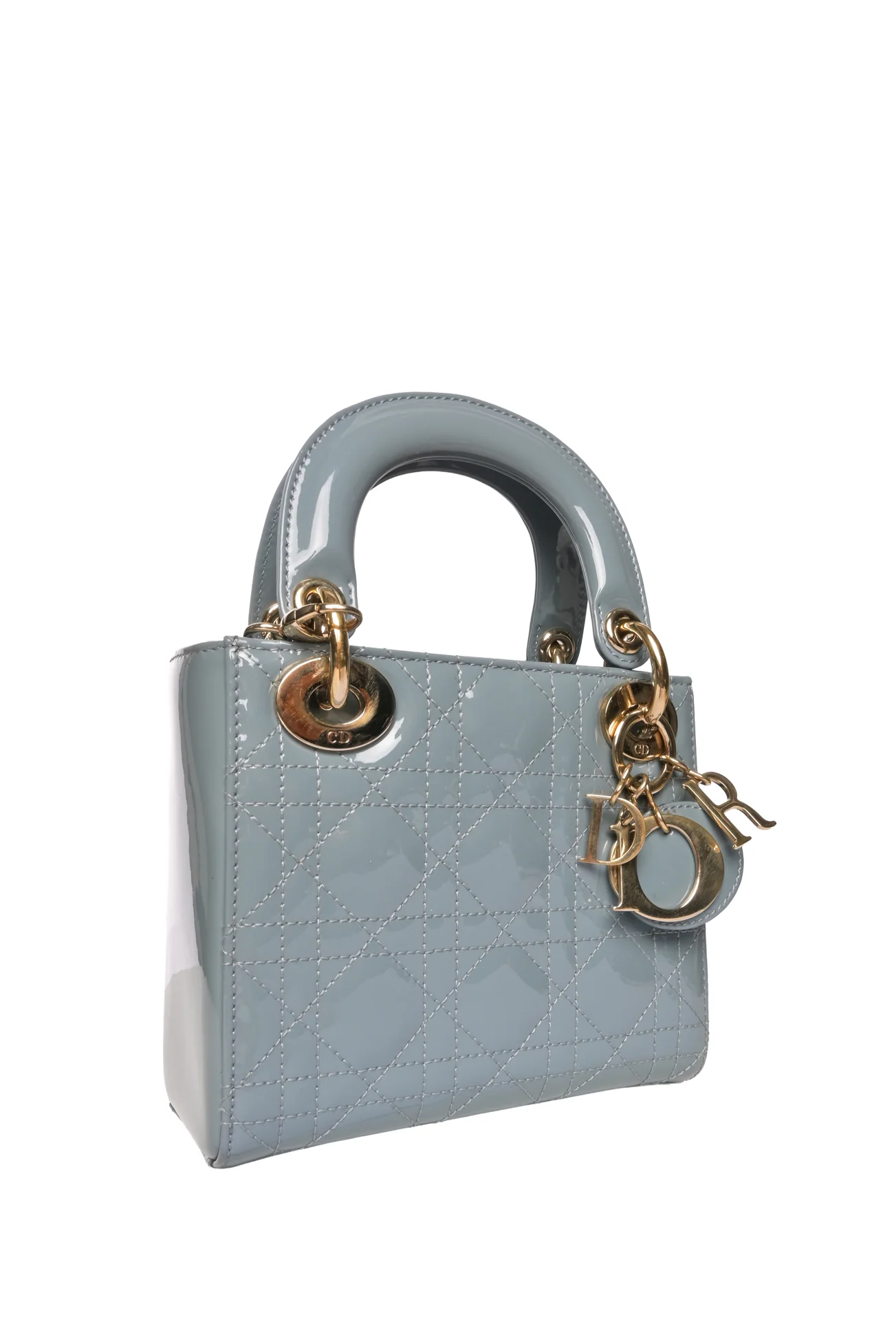 Dior 2022 Patent Cannage Mini Lady Dior Bag - Image 2