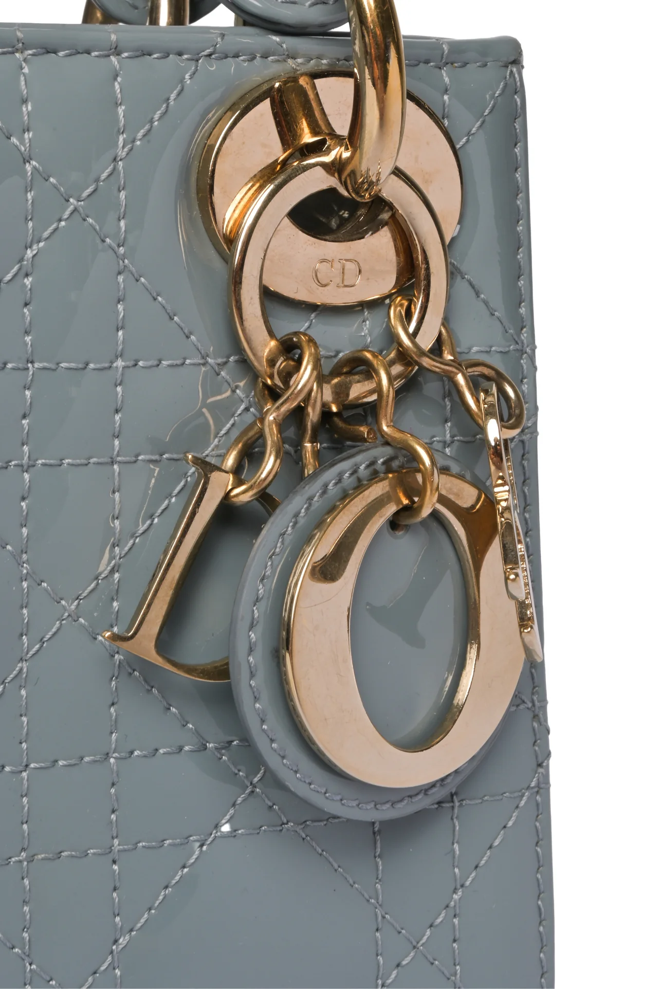 Dior 2022 Patent Cannage Mini Lady Dior Bag - Image 3