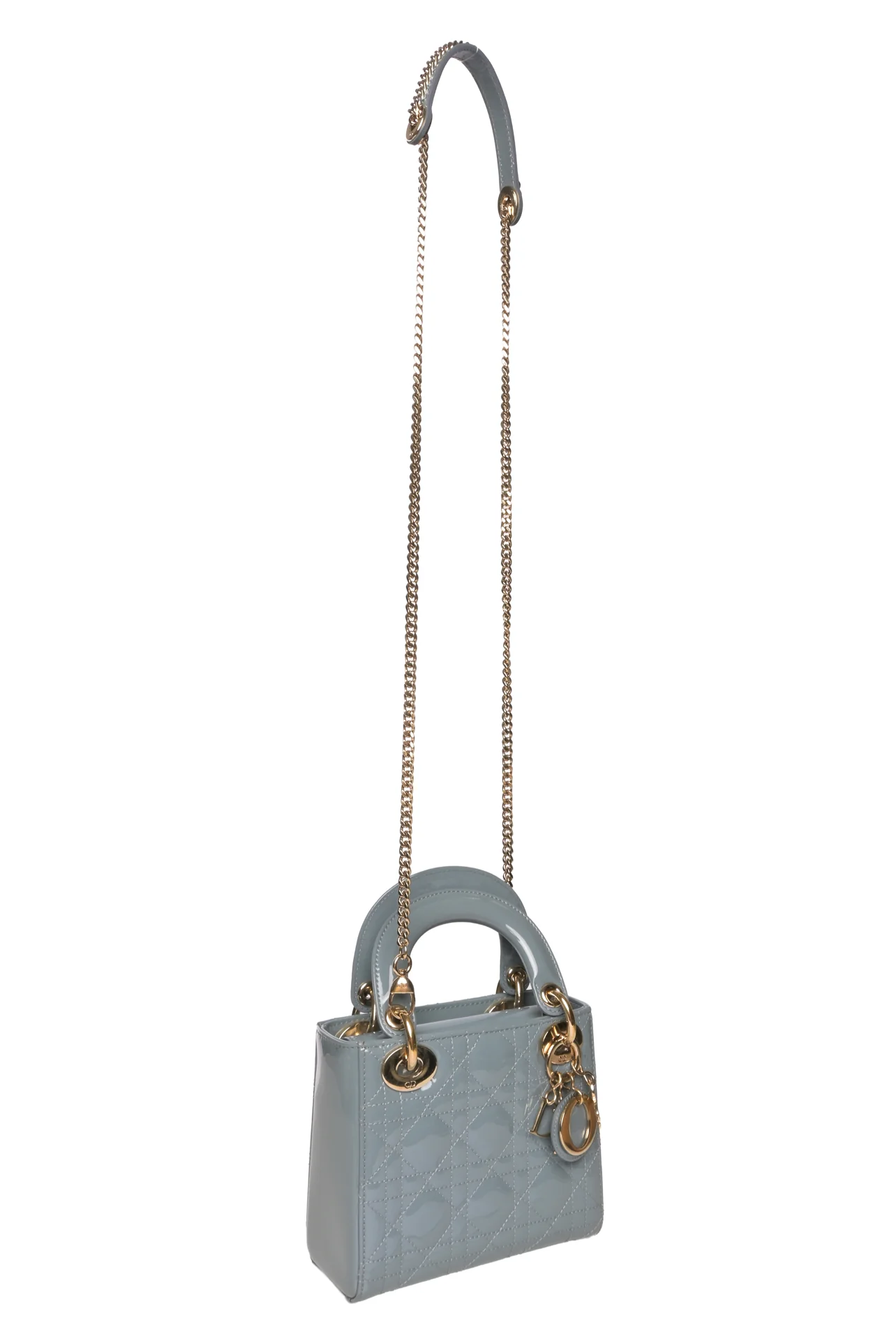 Dior 2022 Patent Cannage Mini Lady Dior Bag - Image 6