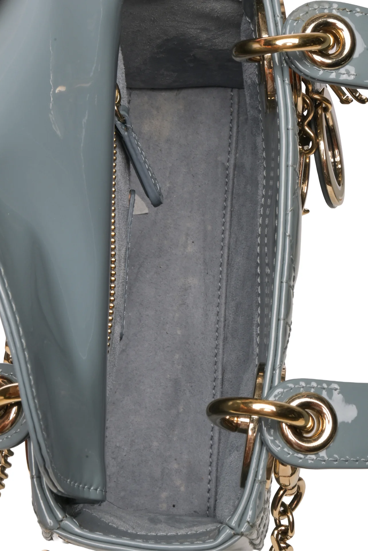 Dior 2022 Patent Cannage Mini Lady Dior Bag - Image 7