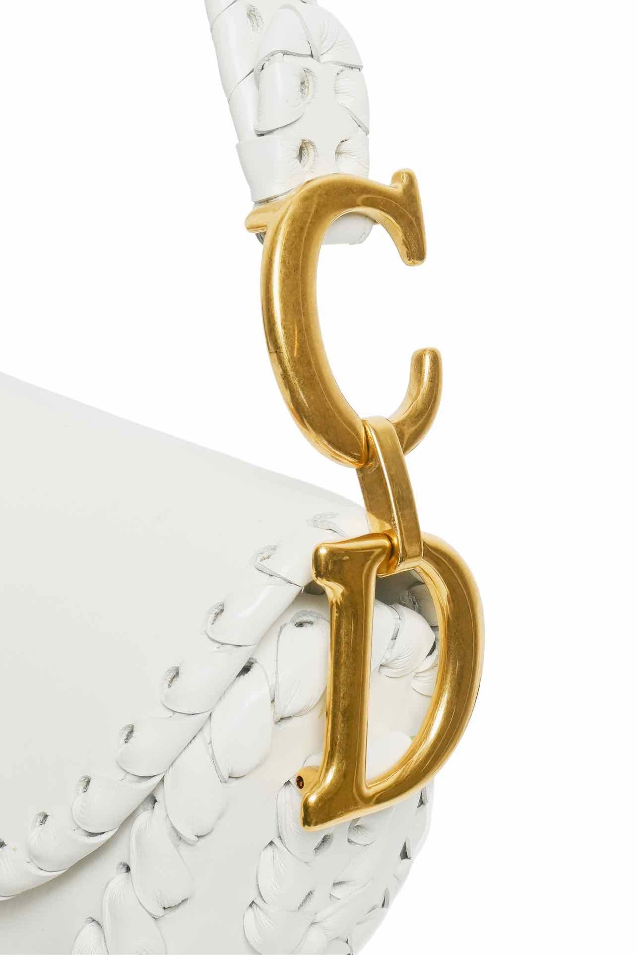 Dior Calfskin Braided Shoulder Bag - Image 5