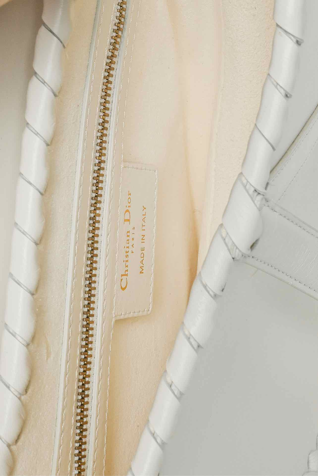Dior Calfskin Braided Shoulder Bag - Image 6