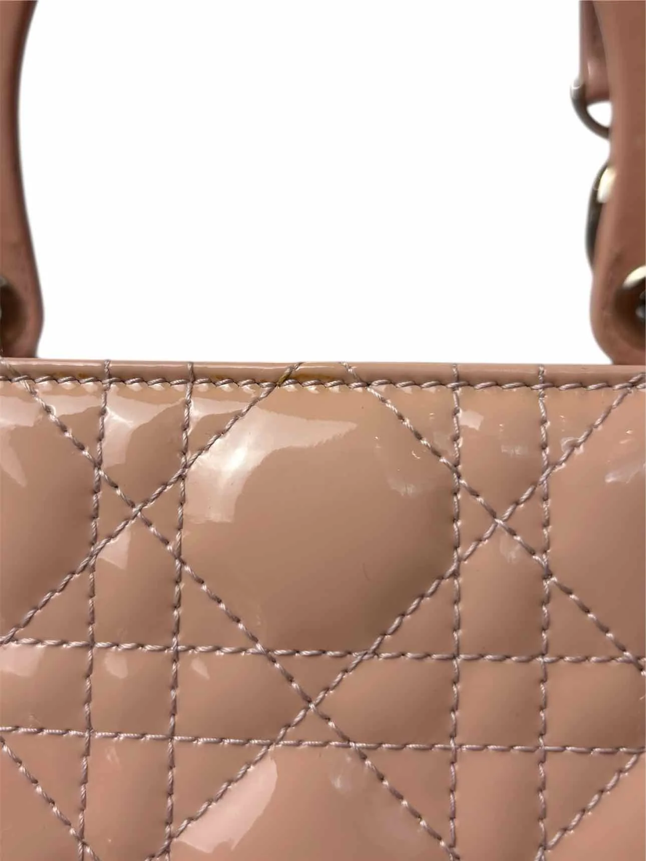 Dior Lady Dior Medium Patent Cannage Purse - Image 11