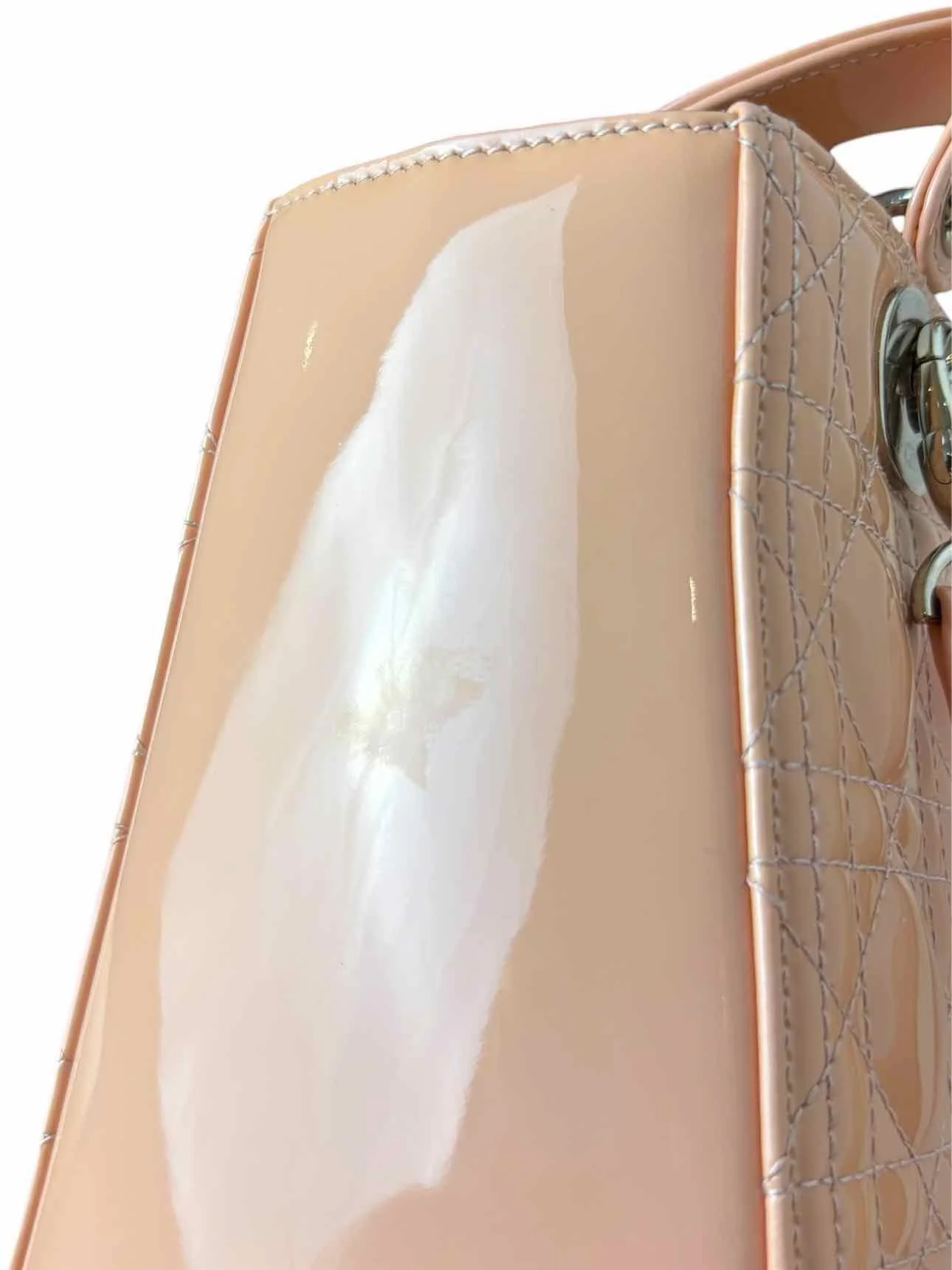 Dior Lady Dior Medium Patent Cannage Purse - Image 12
