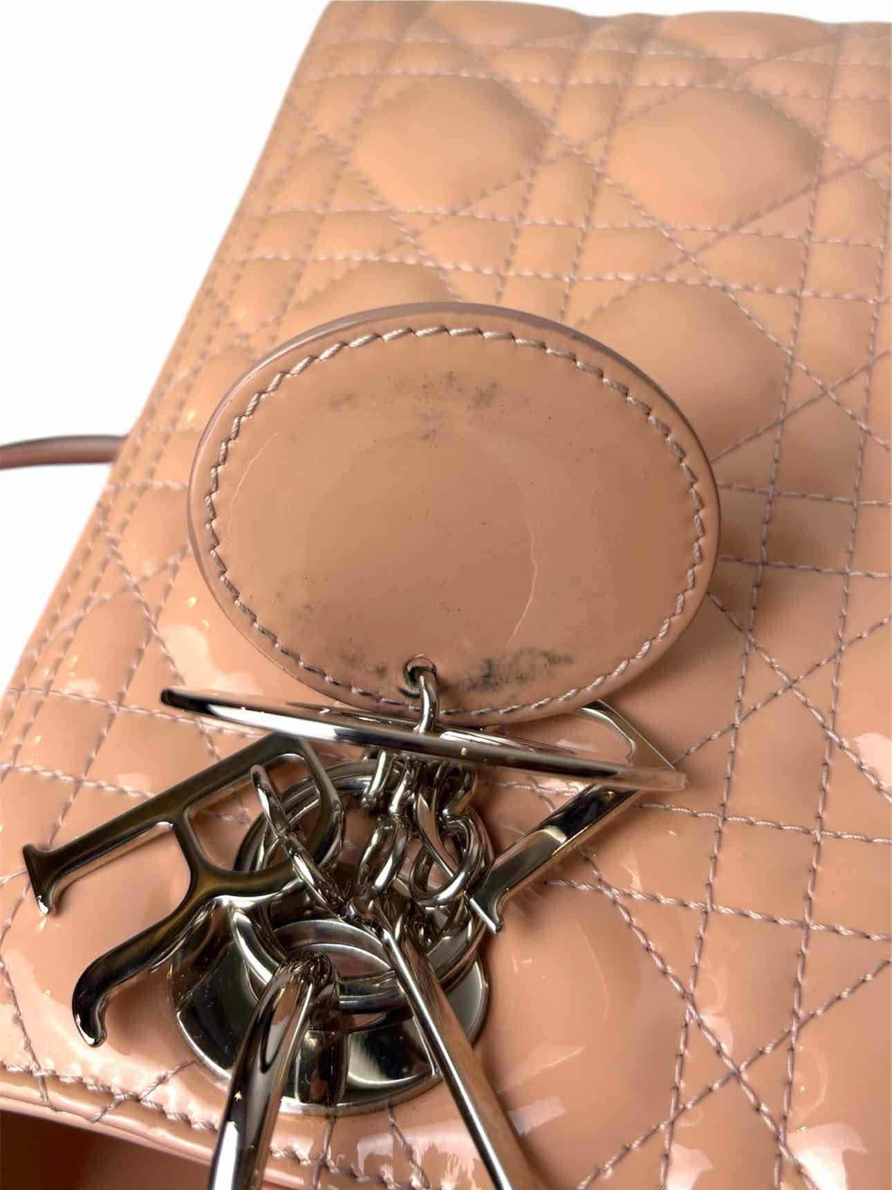 Dior Lady Dior Medium Patent Cannage Purse - Image 13