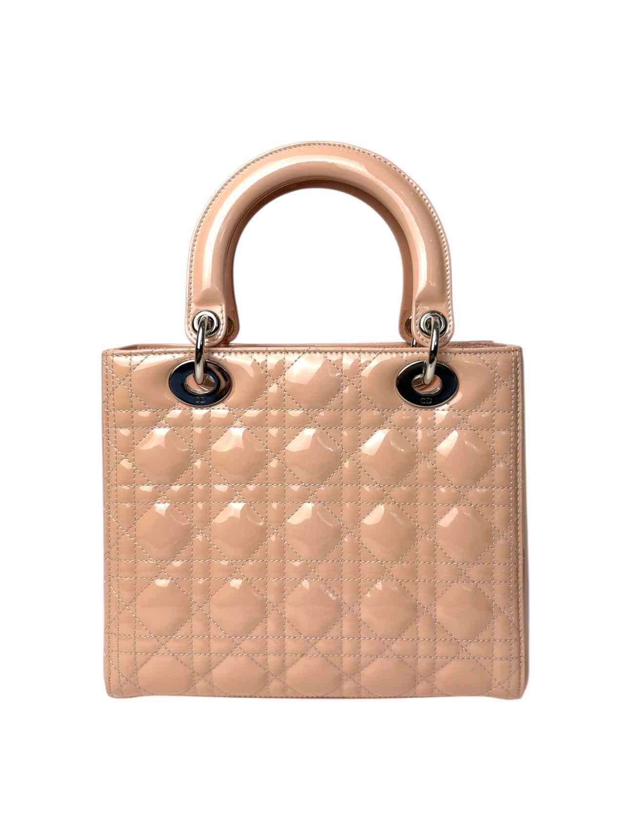Dior Lady Dior Medium Patent Cannage Purse - Image 3