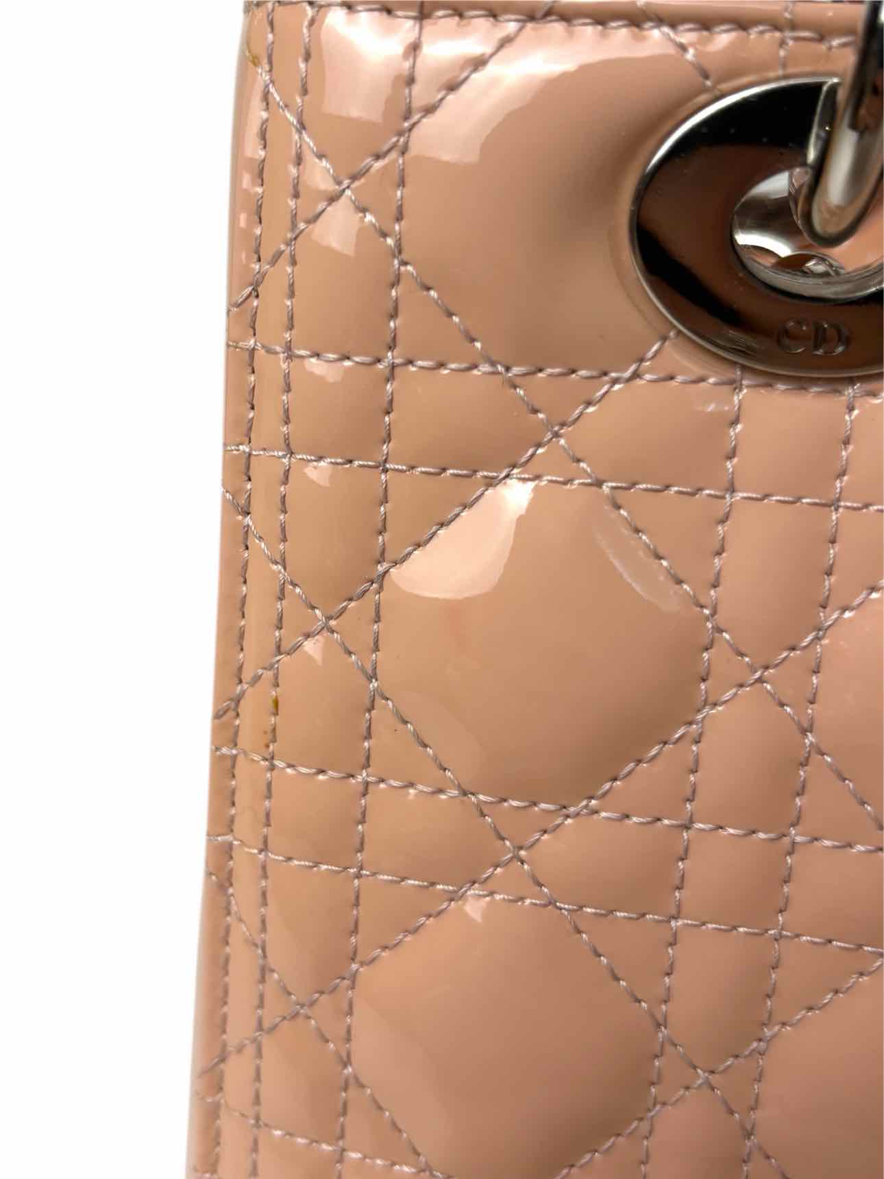 Dior Lady Dior Medium Patent Cannage Purse - Image 9