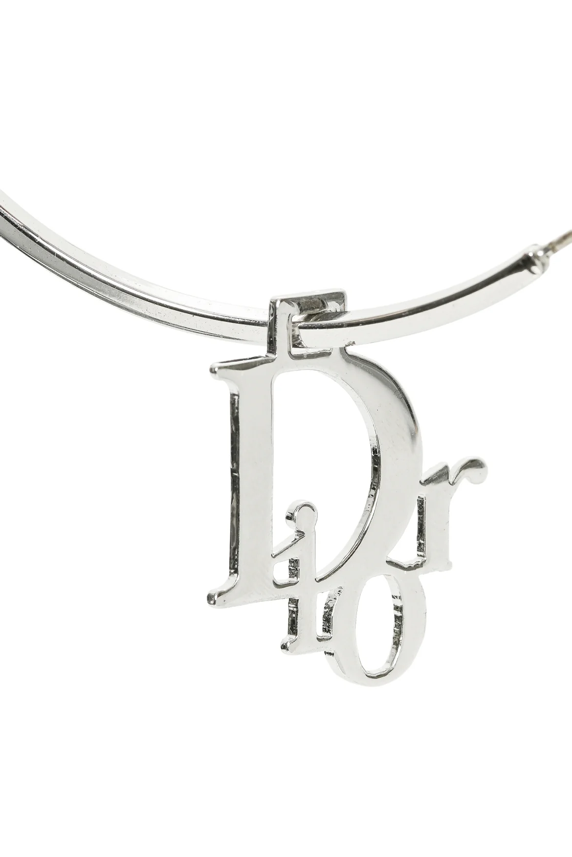 Dior Logo Hoop Earrings - Image 2