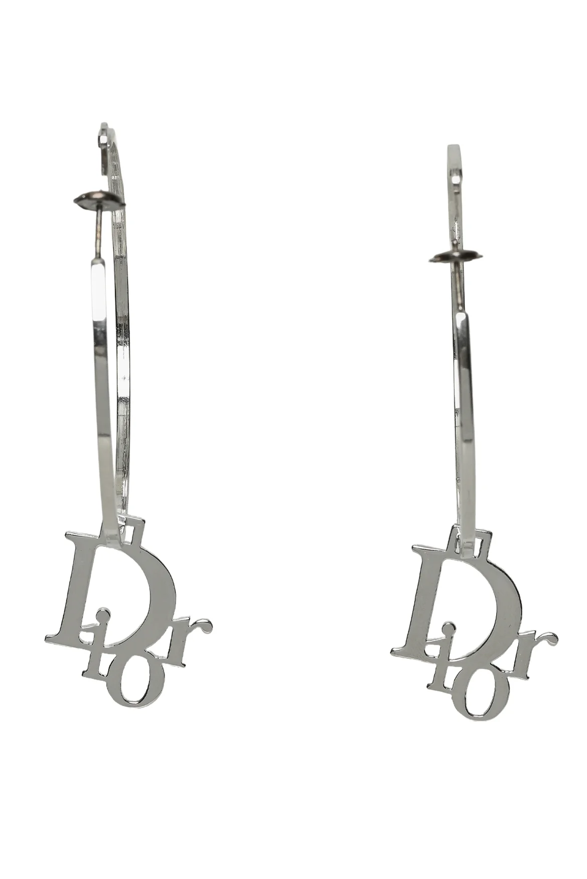 Dior Logo Hoop Earrings - Image 3