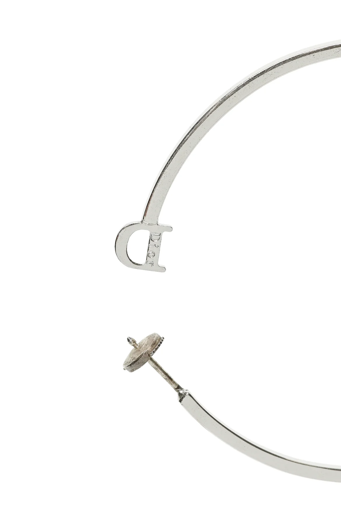 Dior Logo Hoop Earrings - Image 4