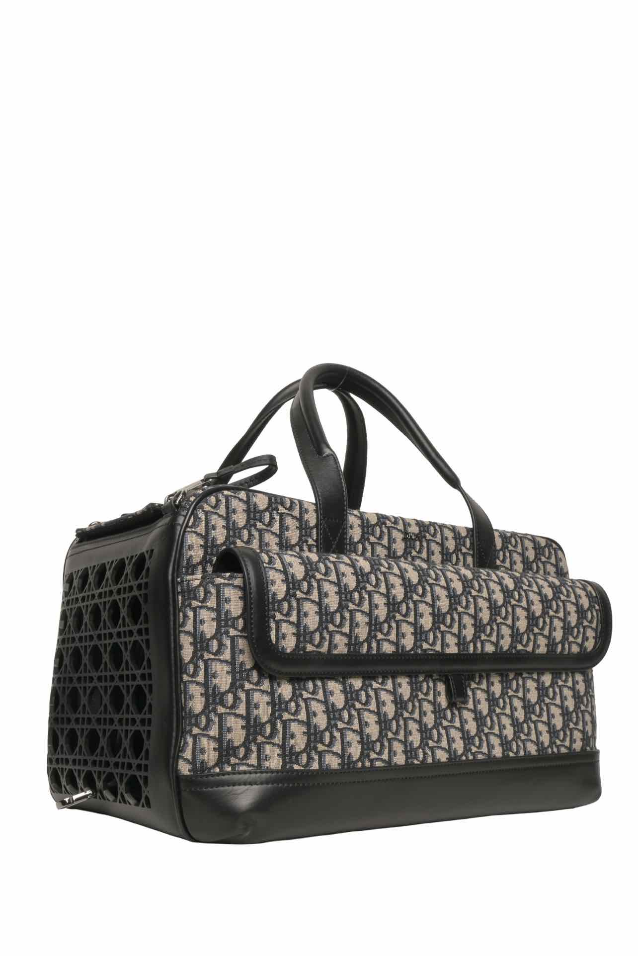 Dior Oblique Jacquard Hit The Road Pet Carrier Tote - Image 2