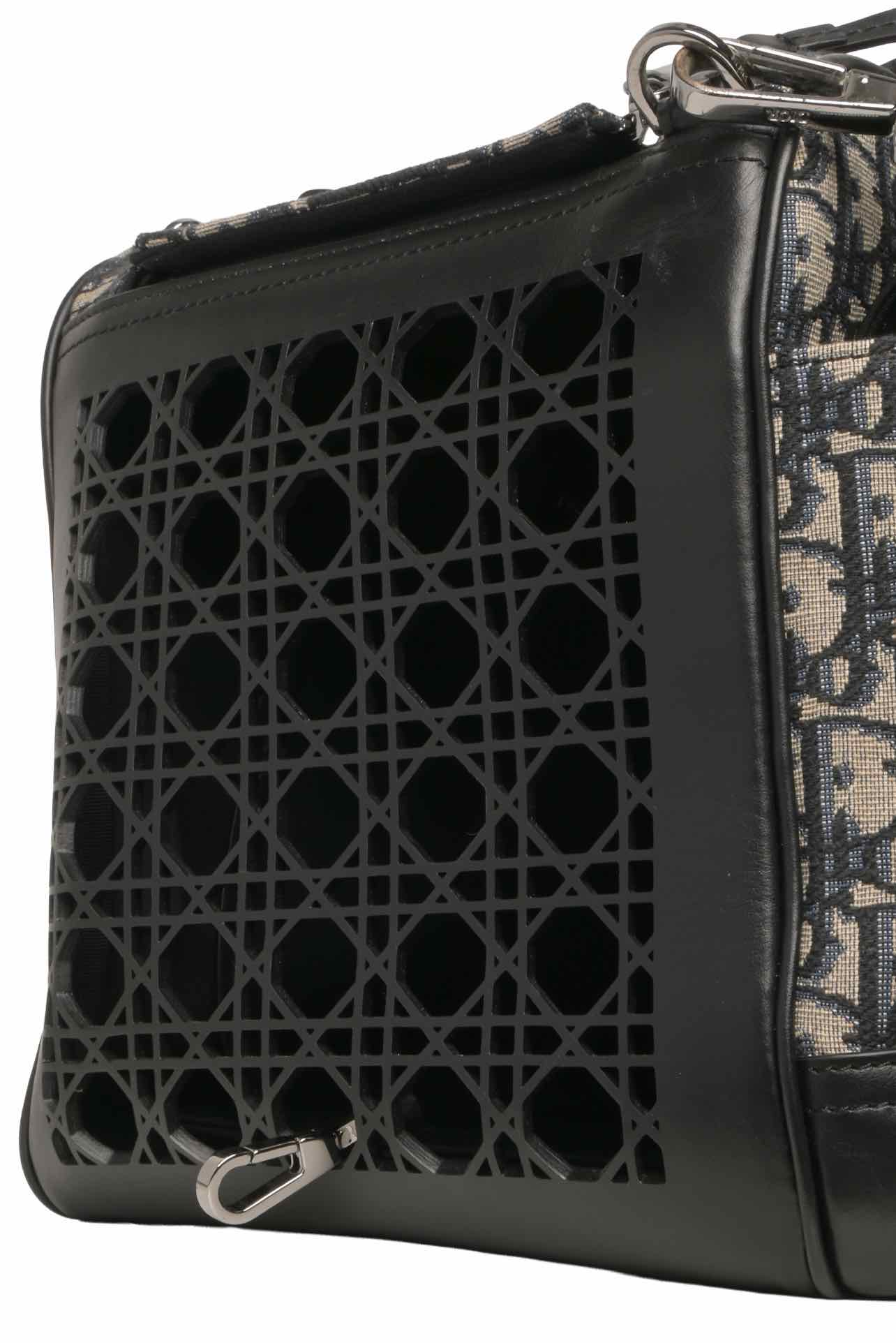 Dior Oblique Jacquard Hit The Road Pet Carrier Tote - Image 3