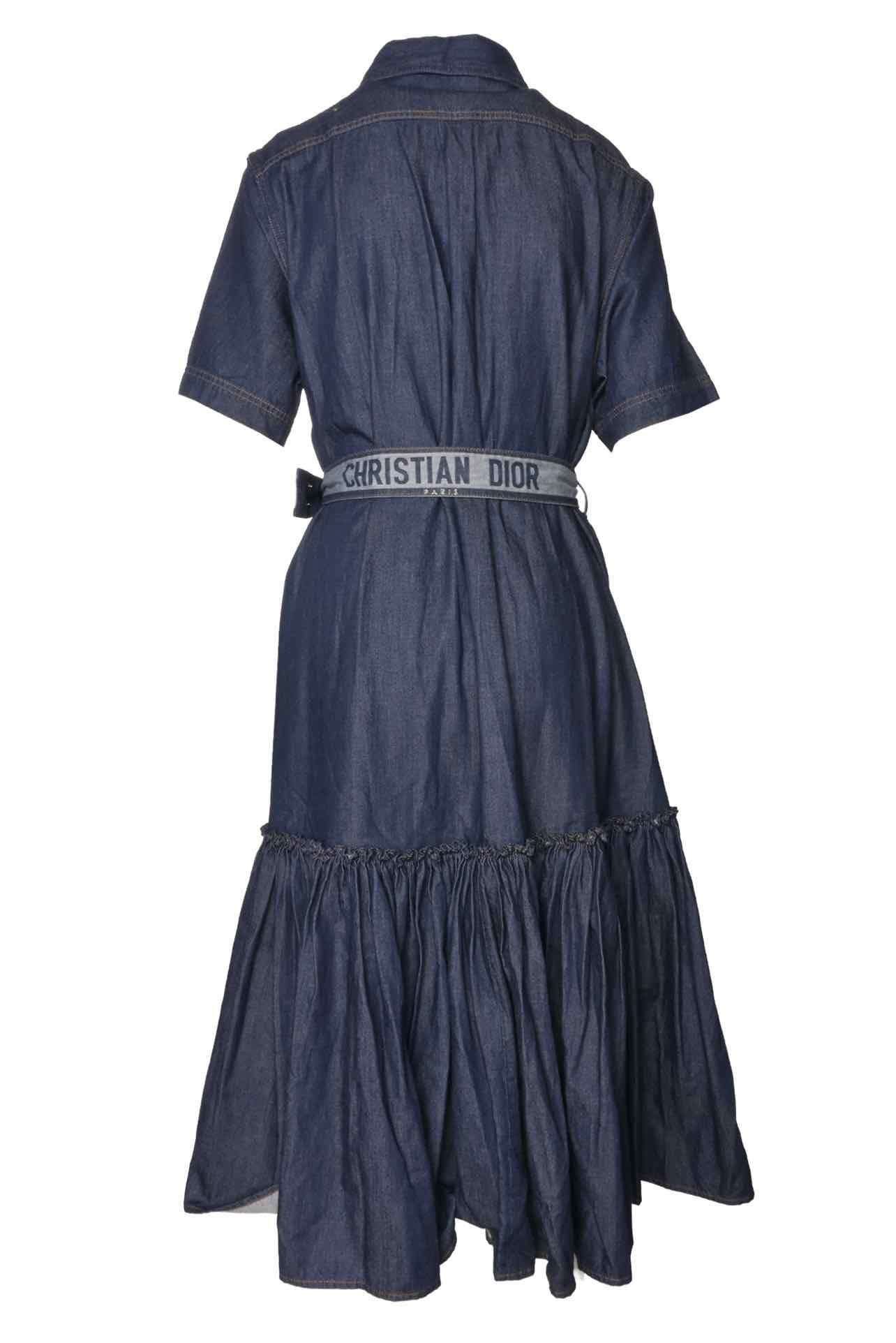 Dior Size 10 Denim Couture Shirt Dress - Image 2