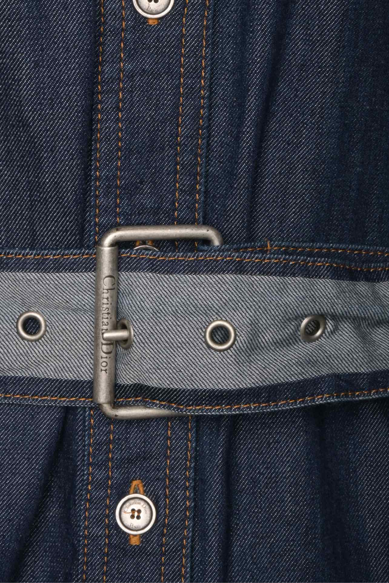 Dior Size 10 Denim Couture Shirt Dress - Image 3