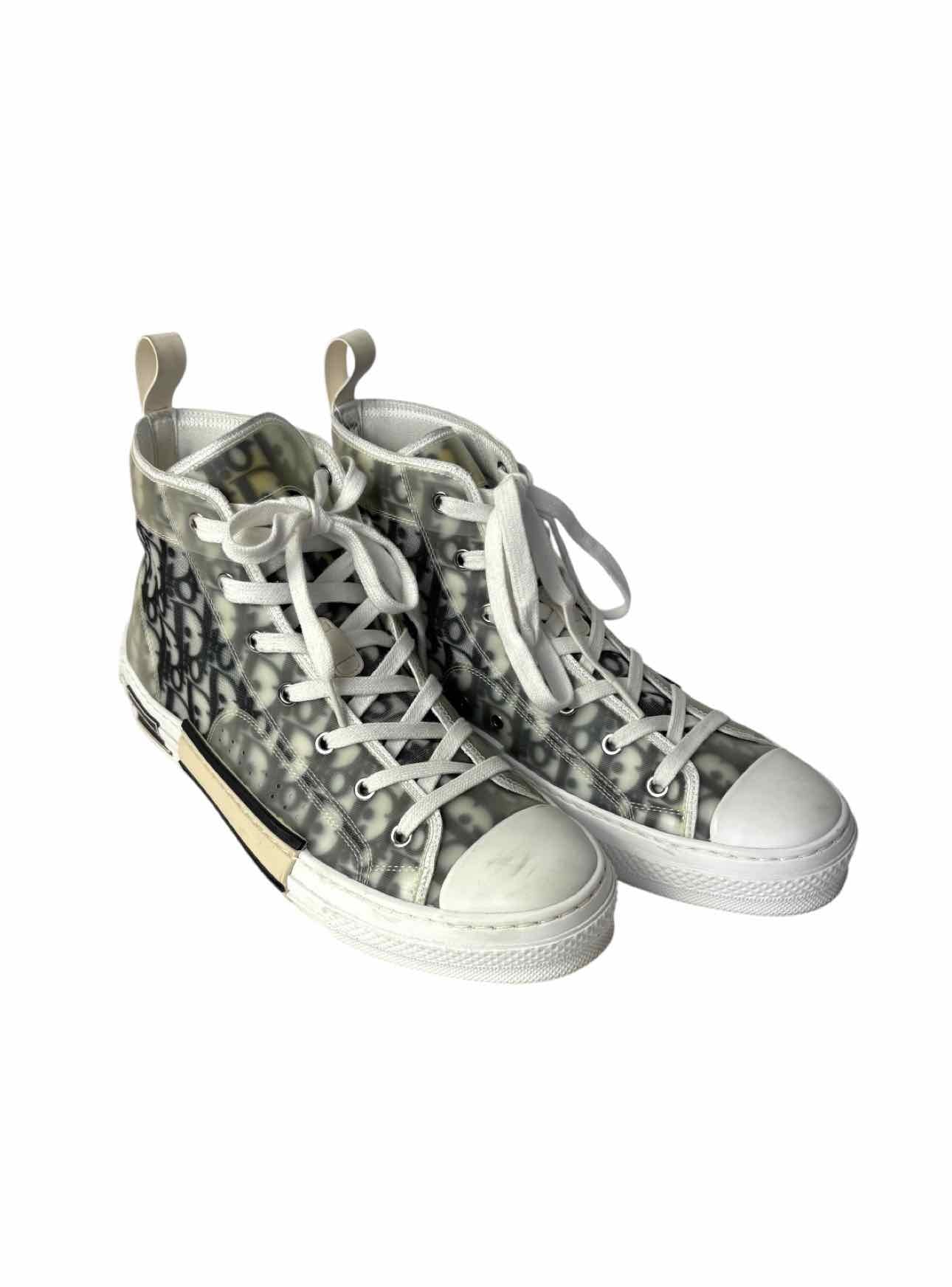Dior Size 10 Men's B23 League Canvas High-top Sneakers - Image 2