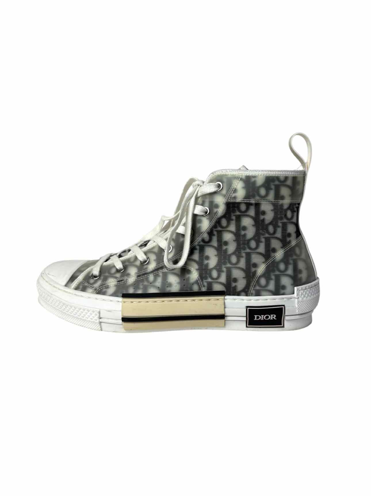 Dior Size 10 Men's B23 League Canvas High-top Sneakers - Image 3